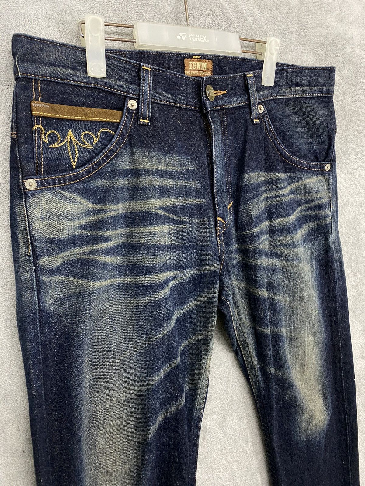 Hysteric Glamour × Japanese Brand × Vintage Vintage Edwin Exclusive Rare Flare Jeans Size US 34 / EU 50 - 4 Thumbnail