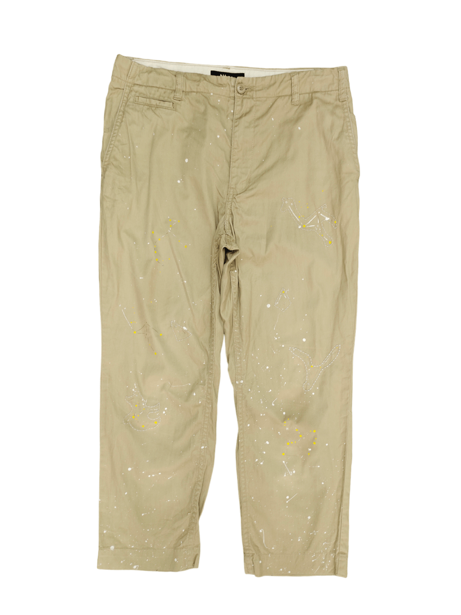 Ne-Net Ne-Net By Issey Miyake Painted Cropped Pants Size US 30 / EU 46 - 1 Thumbnail