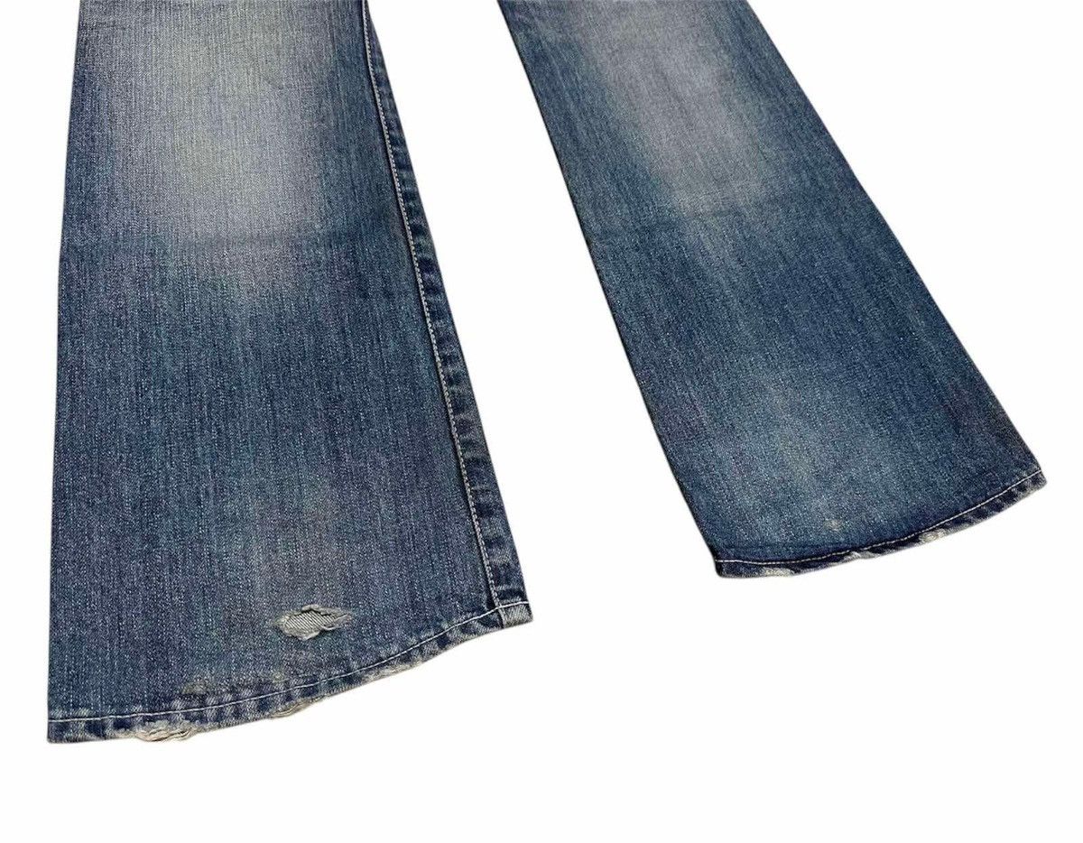 If Six Was Nine × Japanese Brand × Vanquish 🔥Archived Vanquish Mud Wash Flared Denim 2011 Size US 32 / EU 48 - 13 Thumbnail