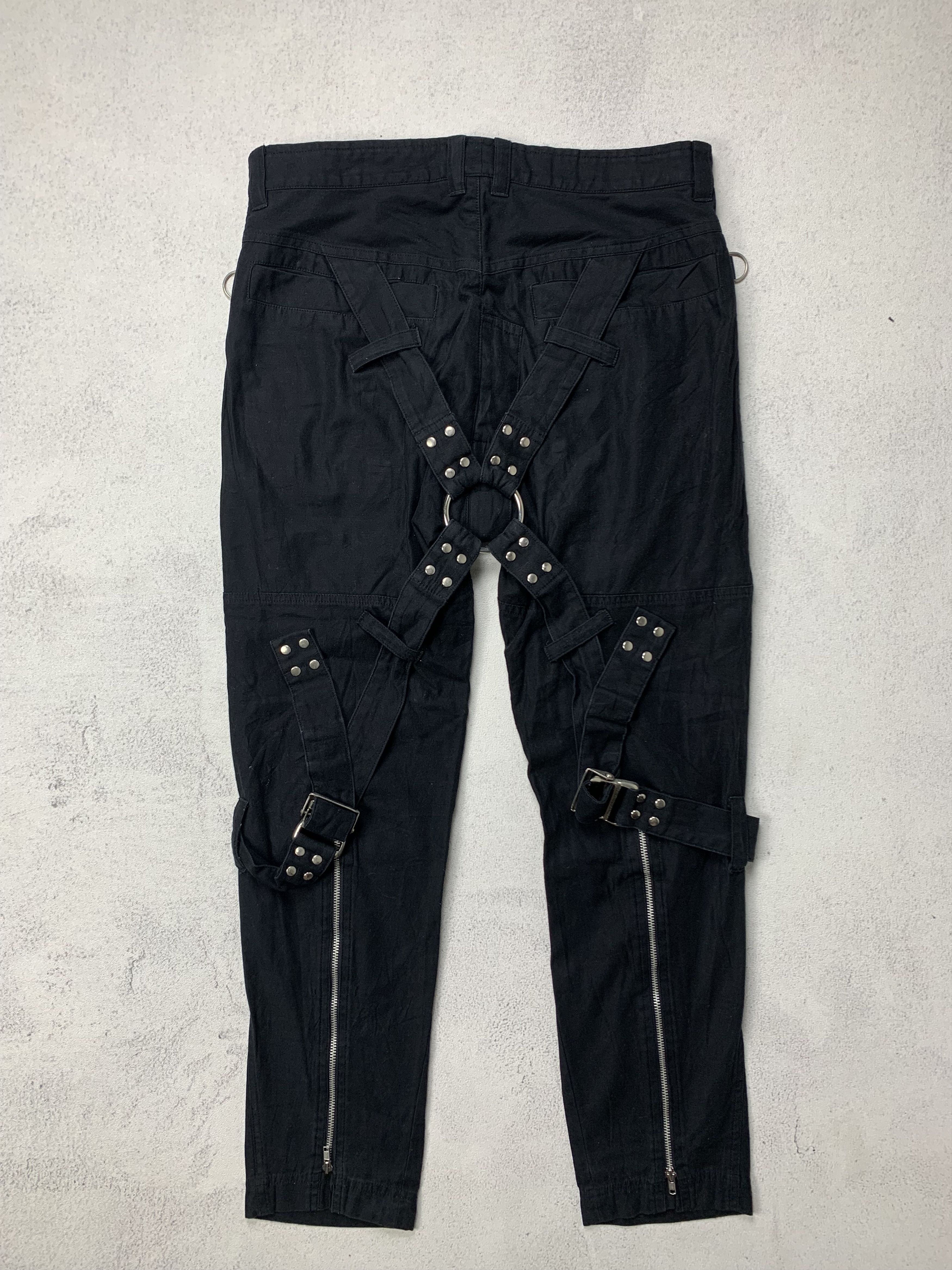 Seditionaries Milkboy Punk Bondage Japanese Brand Black Pants Size US 33 - 1 Thumbnail