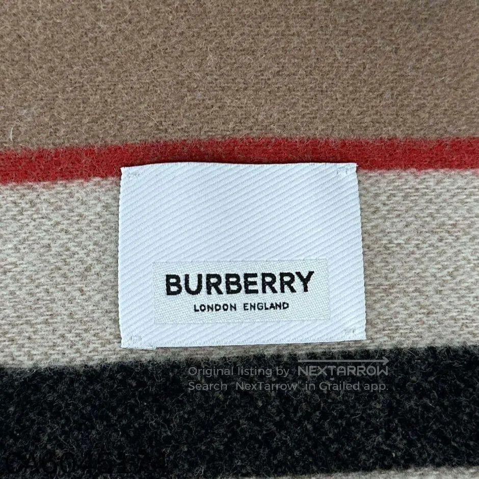 Burberry Striped Contrast Wool Coat Burberry. Size M / US 6-8 / IT 42-44 - 4 Thumbnail