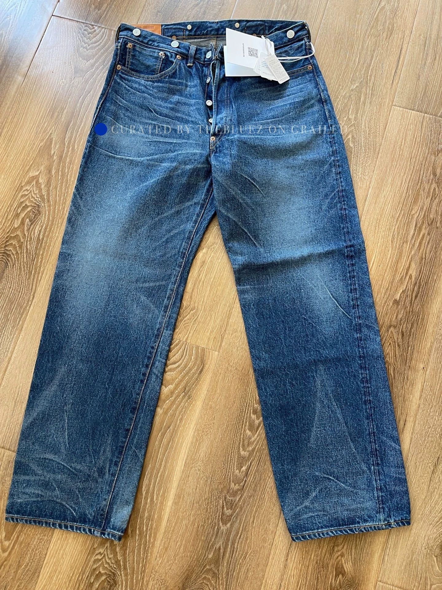 Kaptain Sunshine Loose Straight Fit Denim in Blue, Size 32 Size US 32 / EU 48 - 1 Thumbnail