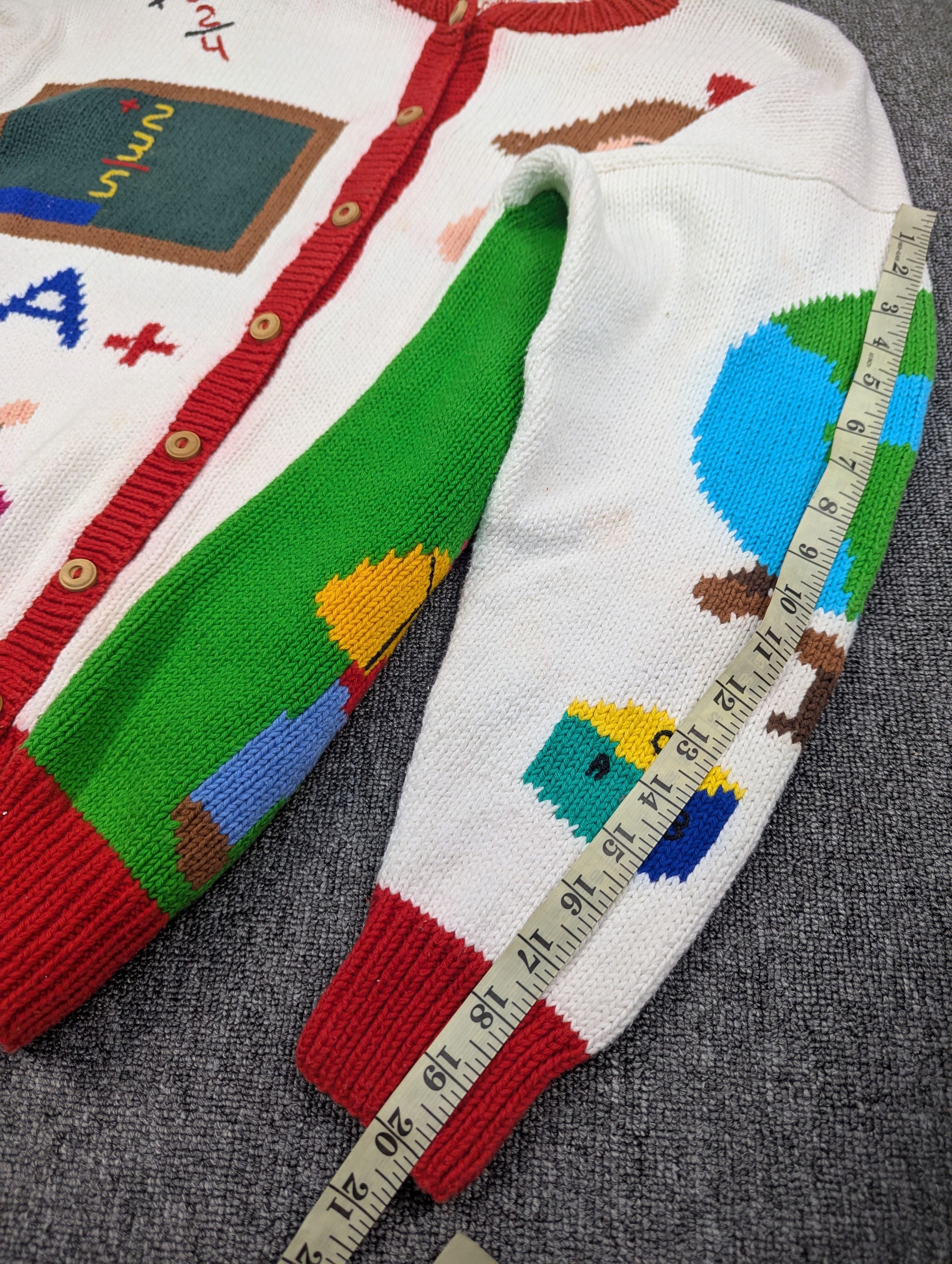 Vintage Vintage Cotton Salsa Cable Knit Art Of School Cardigan Size M / US 6-8 / IT 42-44 - 20 Thumbnail