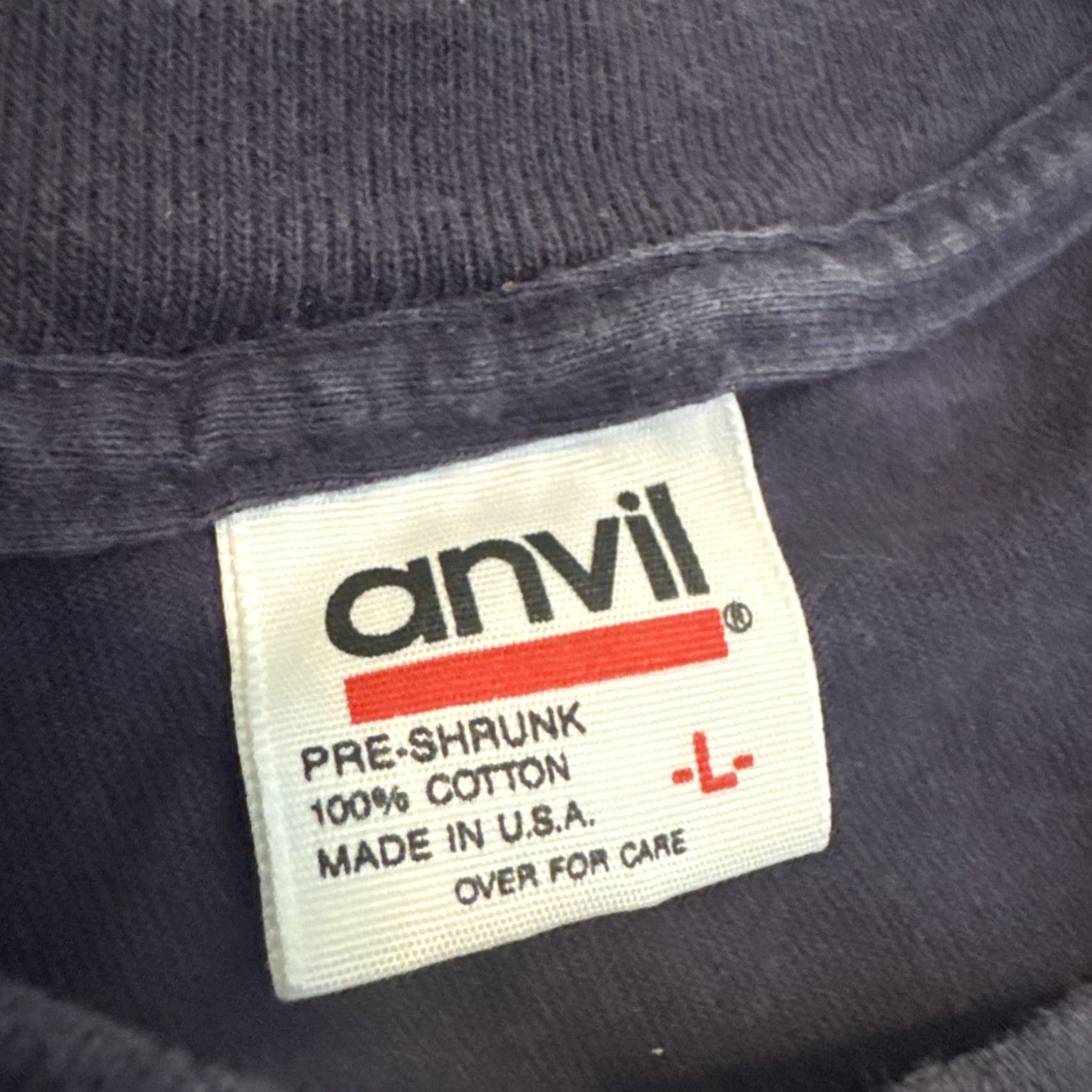 Anvil VINTAGE 1992 Turkey Trot Marathon Run Runner Navy Blue Long Sleeve T-Shirt Large - Men - L - Anvil - Regular Sleeve | 1990s Theme Size US L / EU 52-54 / 3 - 6 Thumbnail