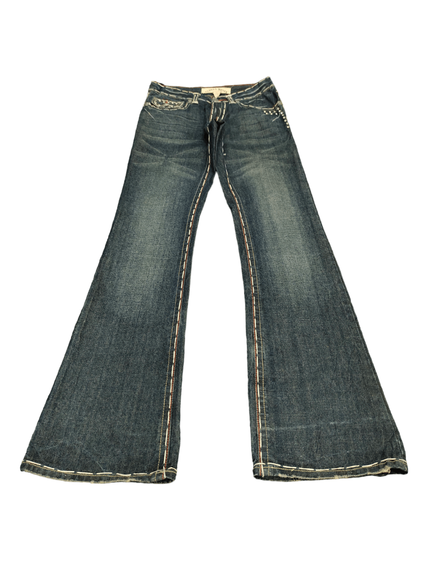 Le Grande Bleu (L.G.B.) Flare Jeans Laguna Beach Usa Boot Cut Y2k Affliction Style Size US 30 / EU 46 - 10 Thumbnail