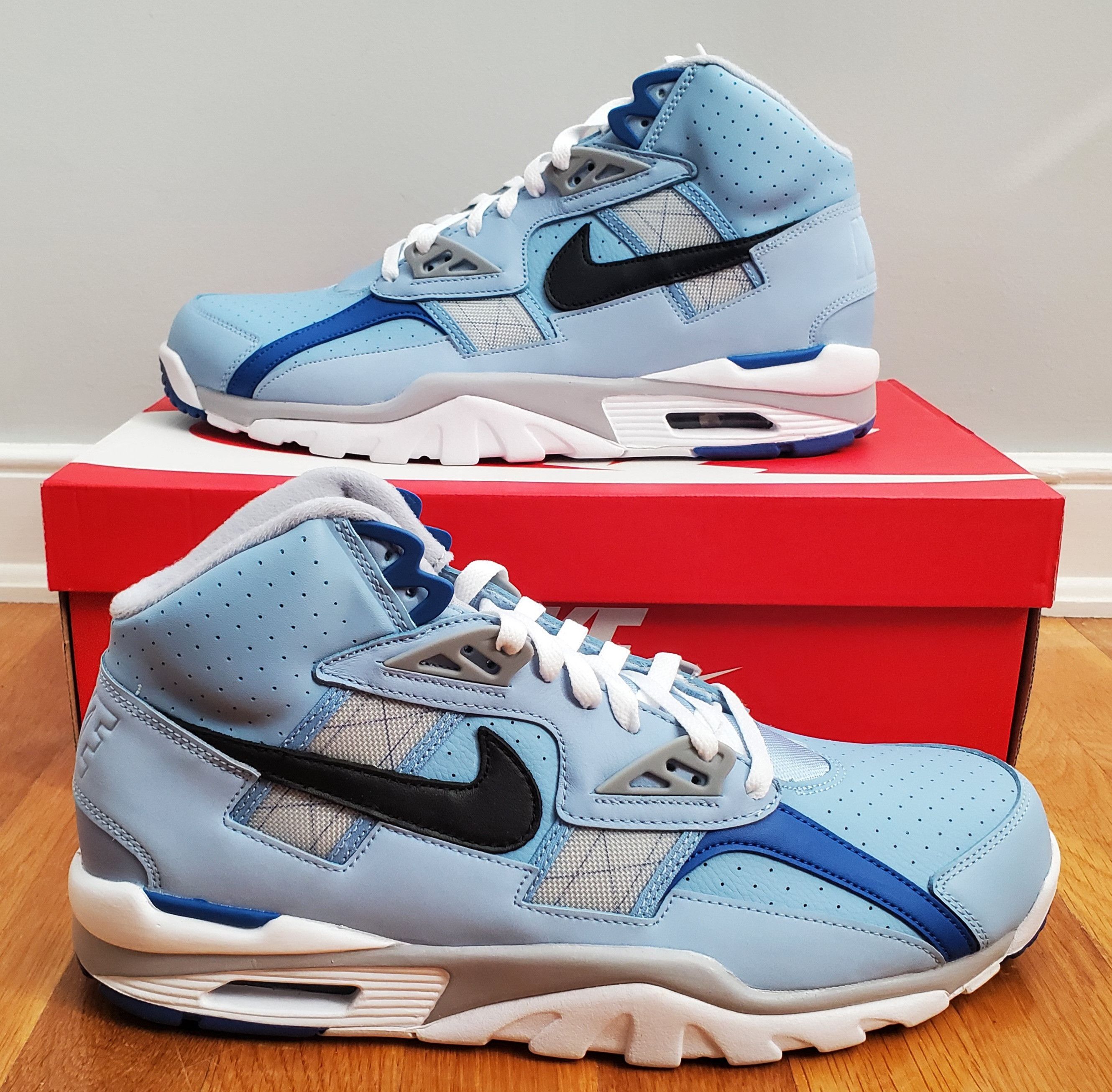 image of Nike Air Trainer Sc High 'kansas City Royals' Dx1791-400 Shoes in Blue/White, Men's (Size 13)