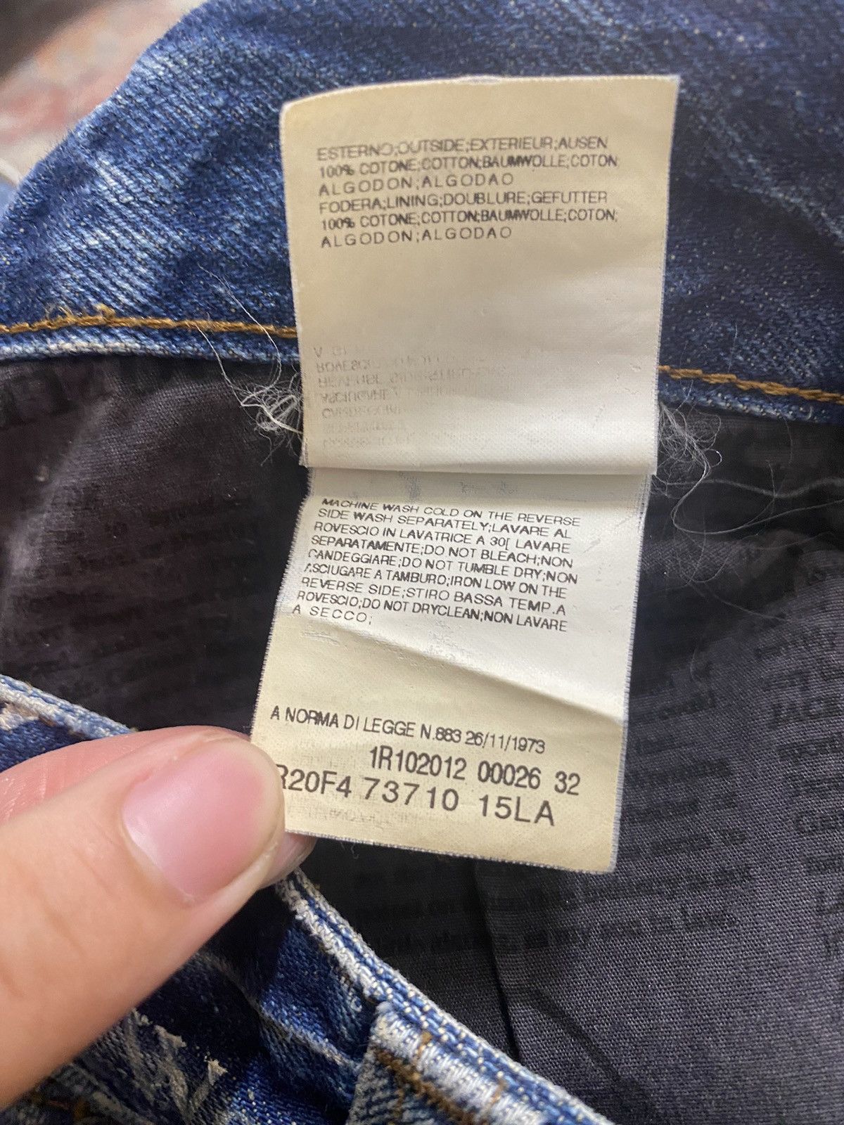 John Galliano Galliano Newspaper Denim Size US 33 - 6 Thumbnail
