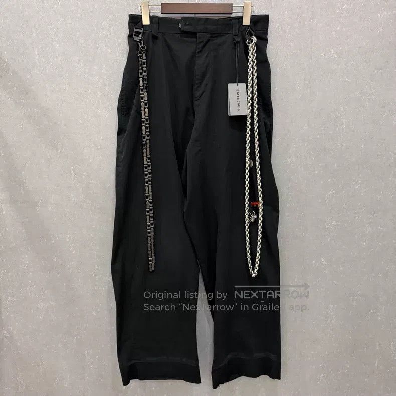 Balenciaga Balenciaga size XXS Chain Spider Tie-Dye Destroyed Work Pa Size US 27 - 3 Thumbnail