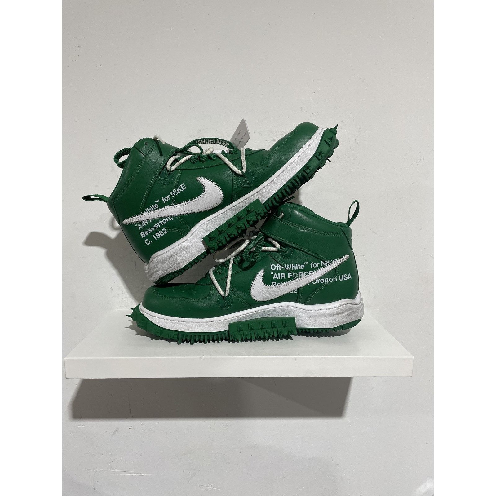 Nike NIKE AIR FORCE 1 OFF-WHITE PINE GREEN SIZE 10 PREOWNED Size US 10 / EU 43 - 2 Thumbnail