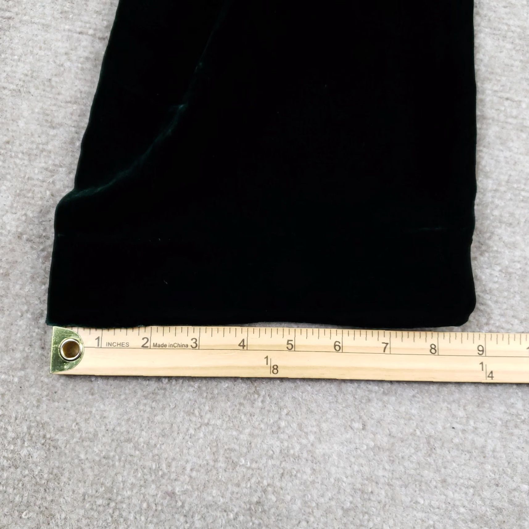 Velvet Blunauta Velvet Pants Womens 46 Green Silk Blend Straight Leg (Fits 32x30) Size 32" / US 10 / IT 46 - 4 Thumbnail