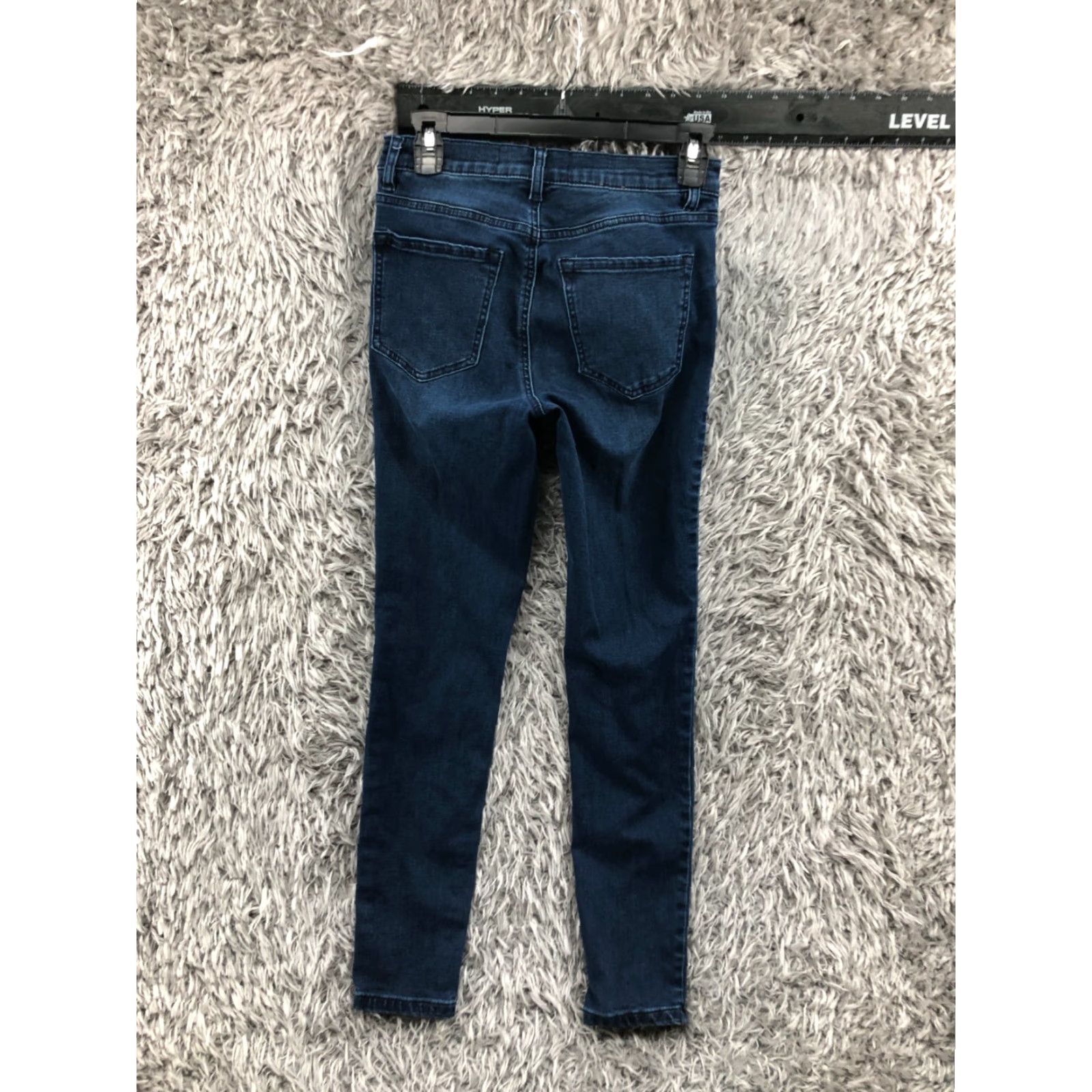 Garage Garage Jeans Size 3 Juniors Womens Medium Wash Blue Skinny - 5-Pocket Denim Regular Rise Mid 29in Inseam Cotton Button Zipper Logo Belt Loops Size 26" / US 2 / IT 38 - 5 Thumbnail