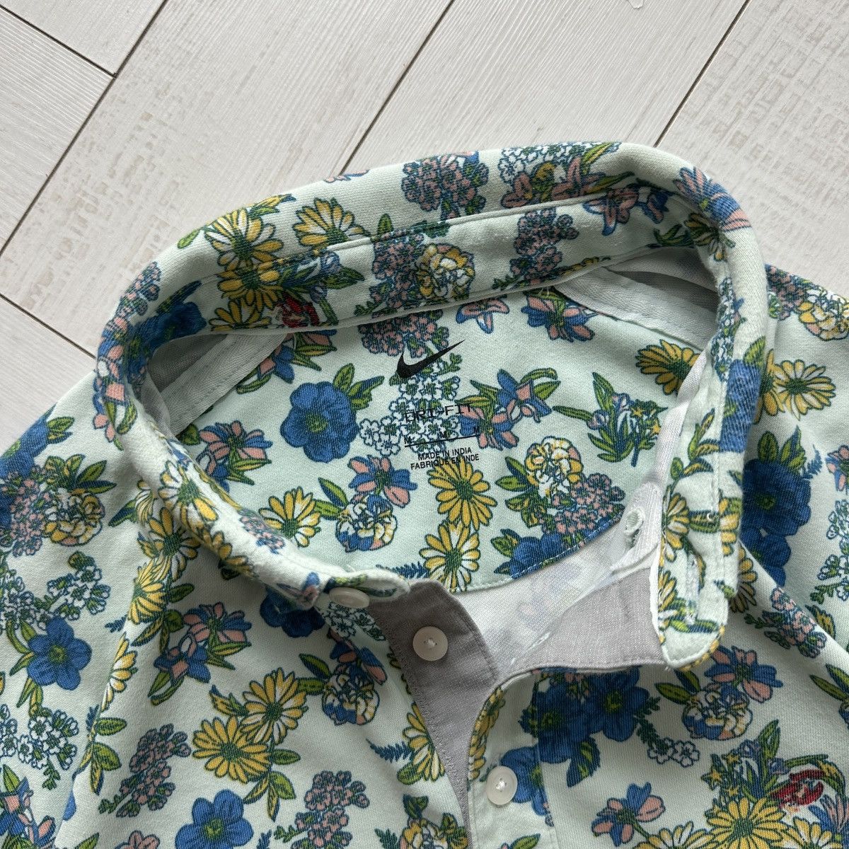 Nike Nike polo golf floral print streetwear vintage rare lobster Size US M / EU 48-50 / 2 - 12 Thumbnail
