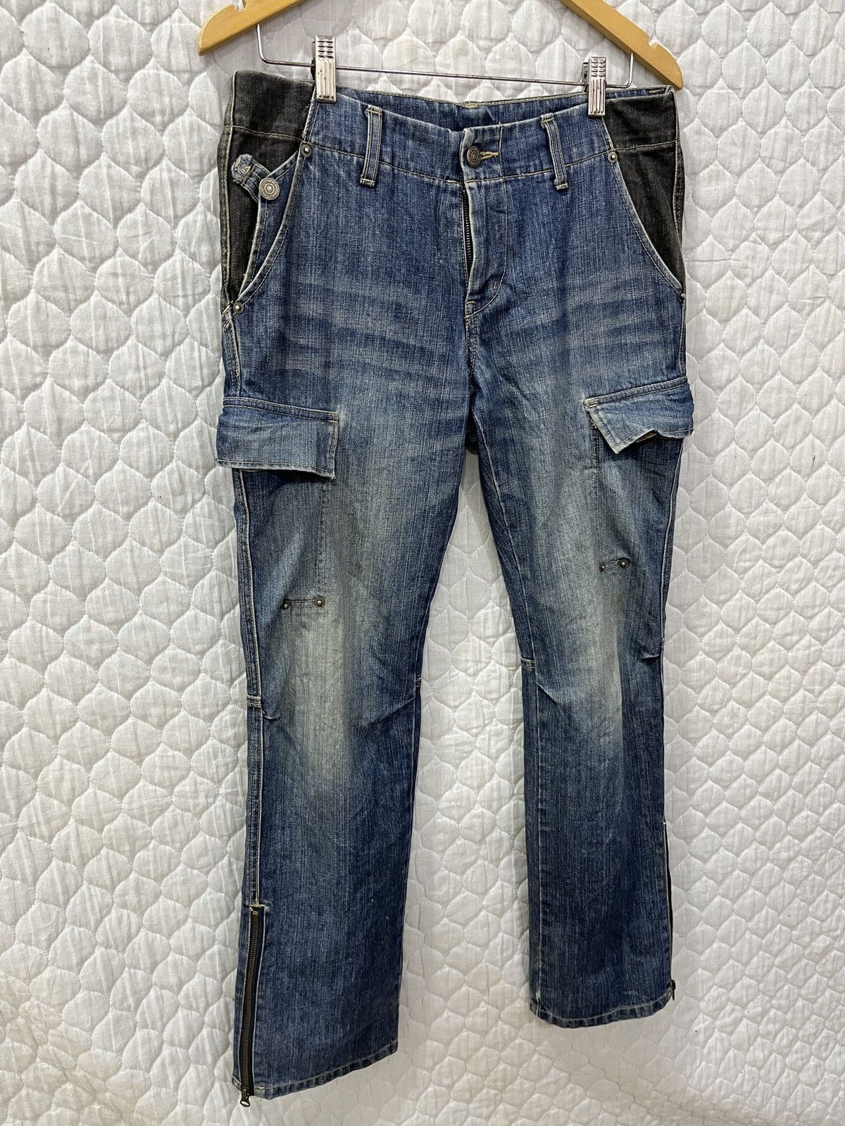 Le Grande Bleu (L.G.B.) 🔥🔥🔥ARCHIVE PPFM PATCHWORK DENIM Size US 33 - 4 Thumbnail