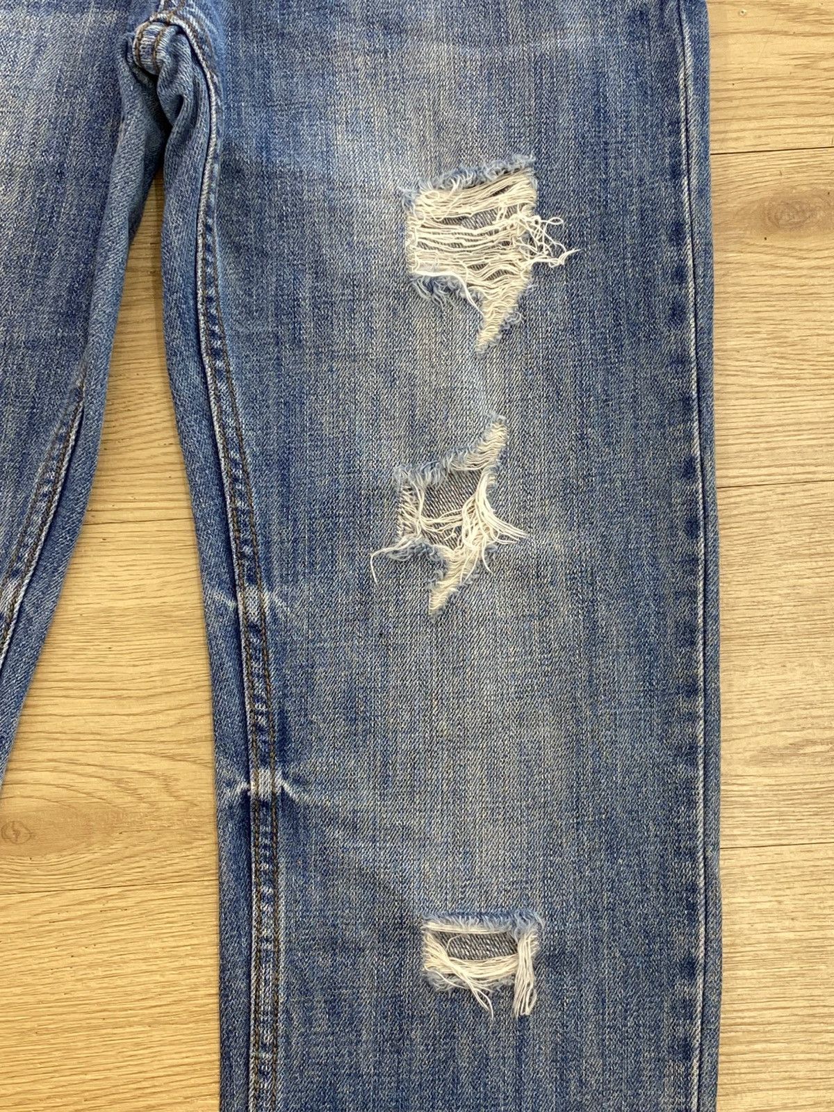 Japanese Brand Vintage Japanese Brand Hairy Leg Distress Denim Size US 32 / EU 48 - 6 Thumbnail
