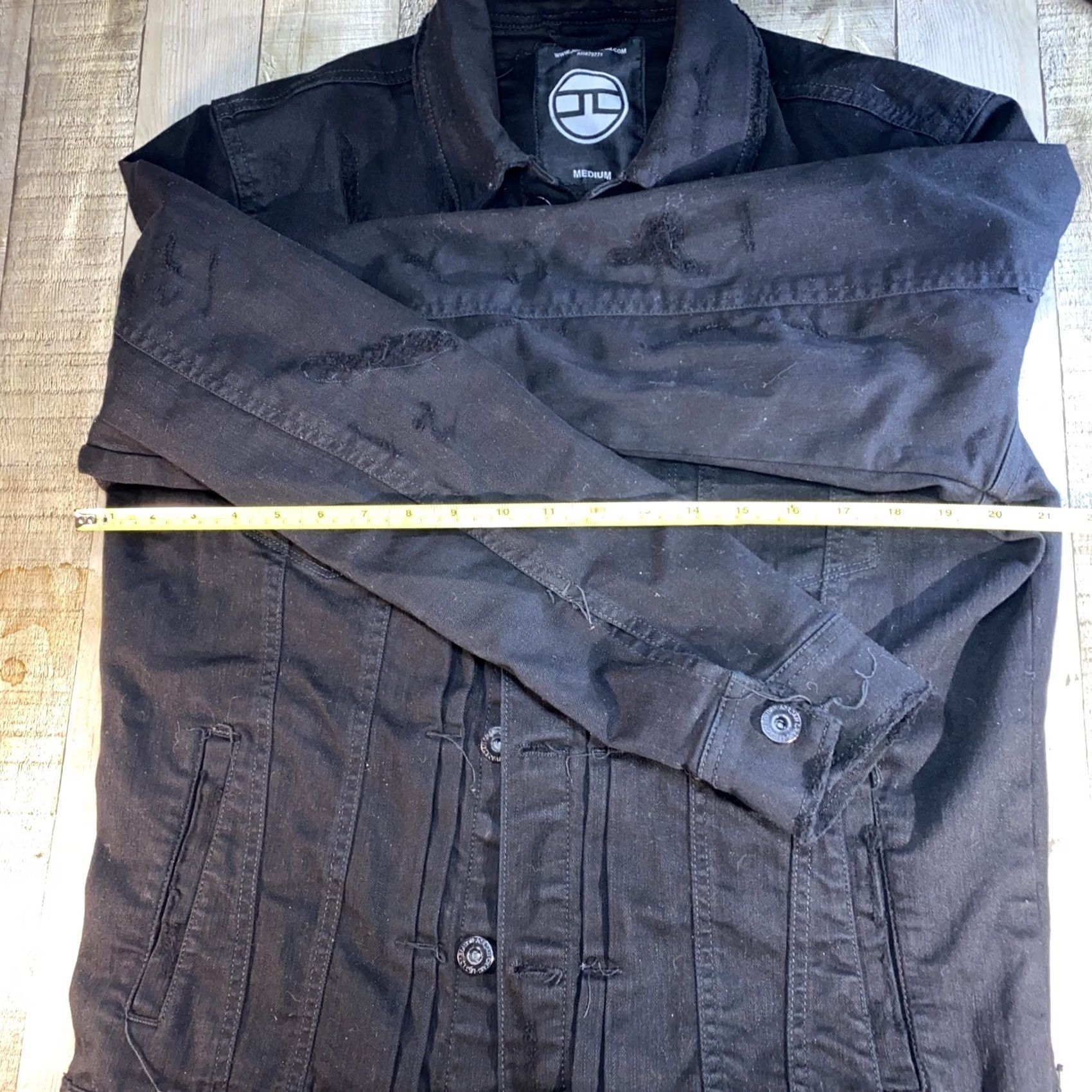 Jordan Craig JORDAN CRAIG Denim Jacket Men M Black Regular 3-in-1 Jacket Industry Denim Jacket Brand Jordan Craig Men’s Clothing Mens Black Denim Jacket Size US M / EU 48-50 / 2 - 2 Thumbnail