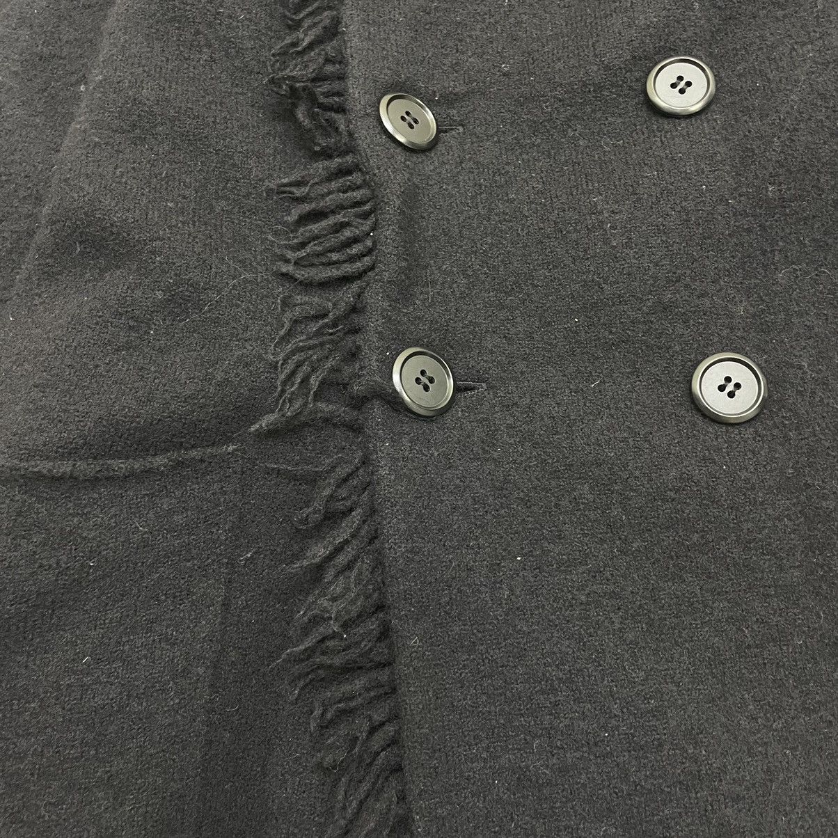 gomme 🔥Unique Design Gomme Black Wool High Collar Frindged Jacket Size M / US 6-8 / IT 42-44 - 9 Thumbnail