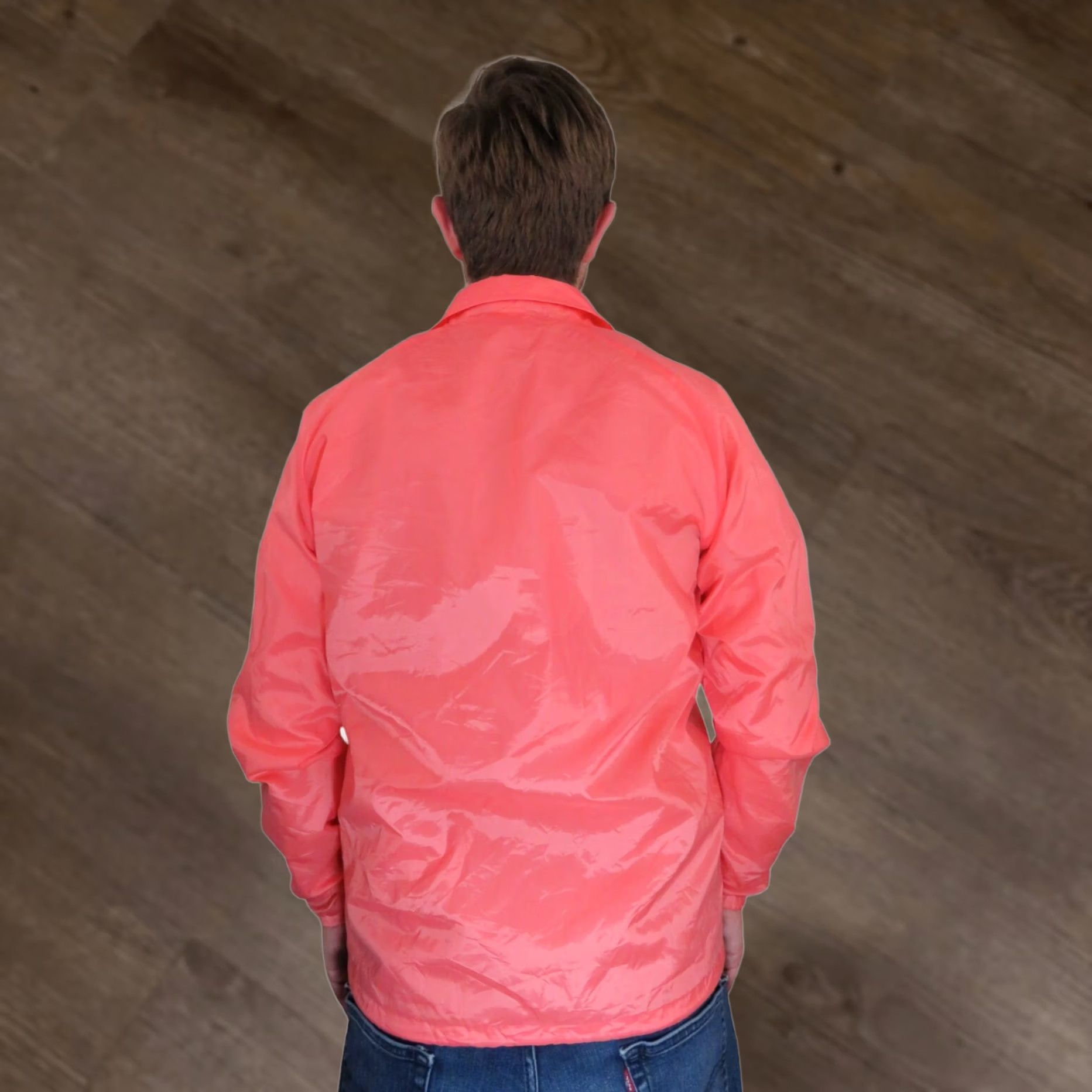 Champion VINTAGE Champion Coach Jacket Unisex Medium Pink Satin 90s Y2K Windbreaker Jacket Size M / US 6-8 / IT 42-44 - 1 Thumbnail