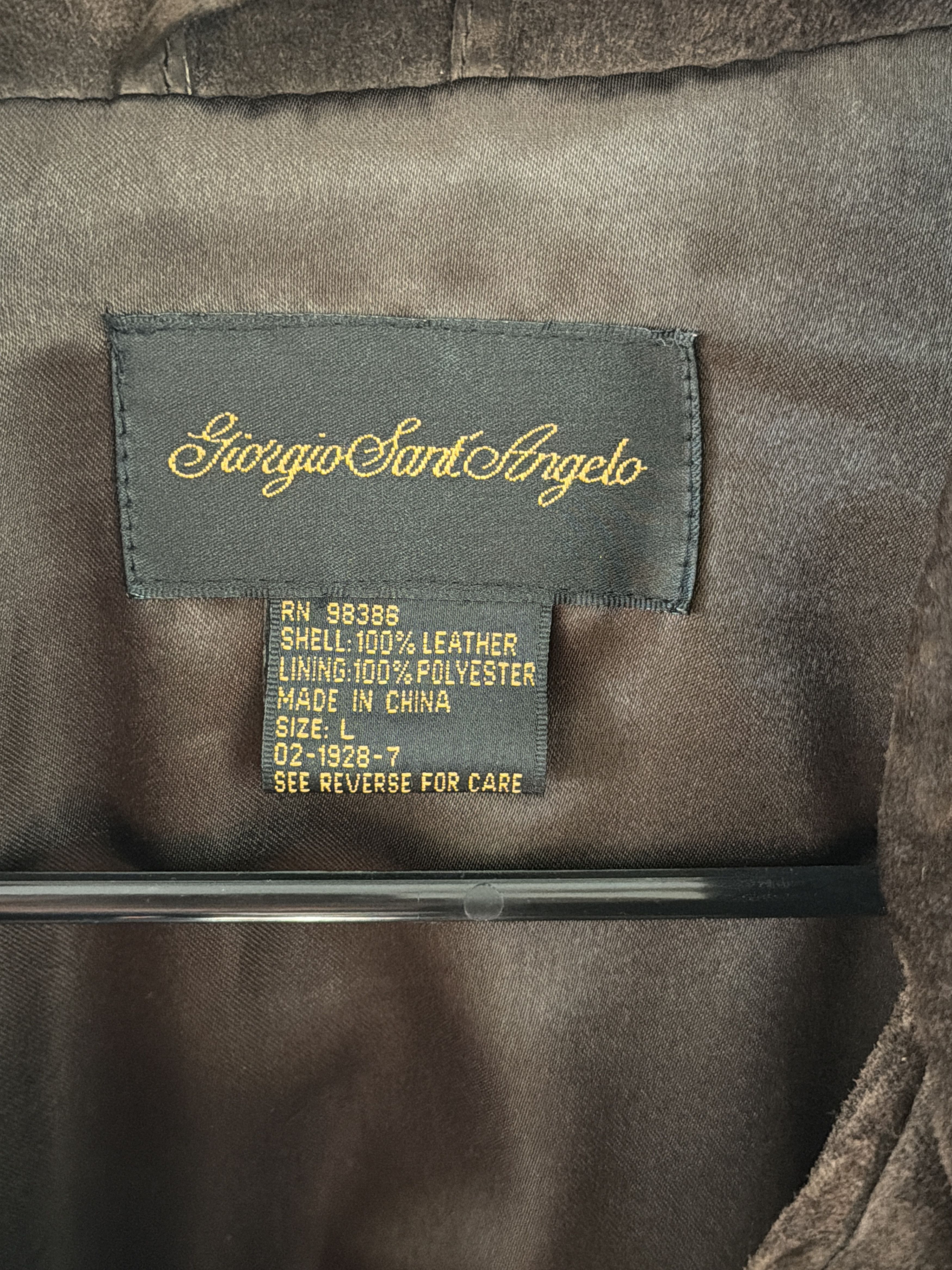 Giorgio Sant’Angelo Suede Leather Jacket