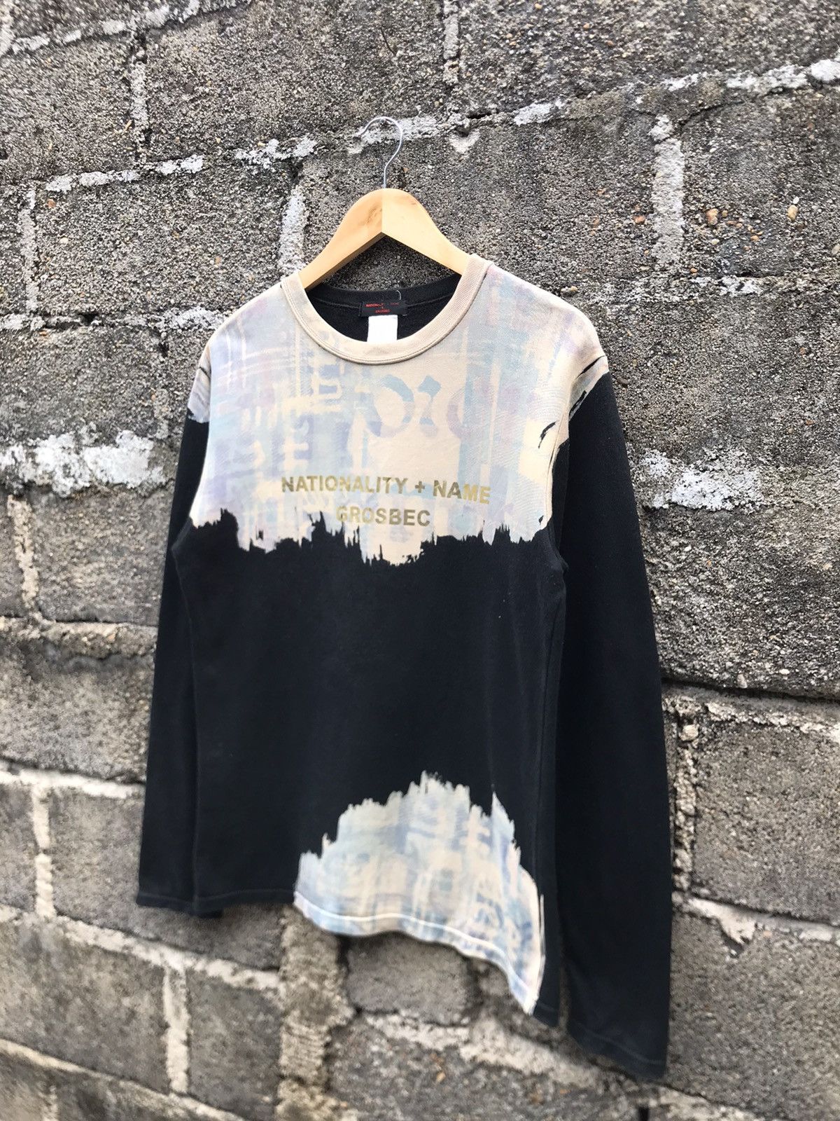 Japanese Brand 🔥Nationality + Name Grosbec Roundneck Long Sleeve Shirt Size US S / EU 44-46 / 1 - 3 Thumbnail