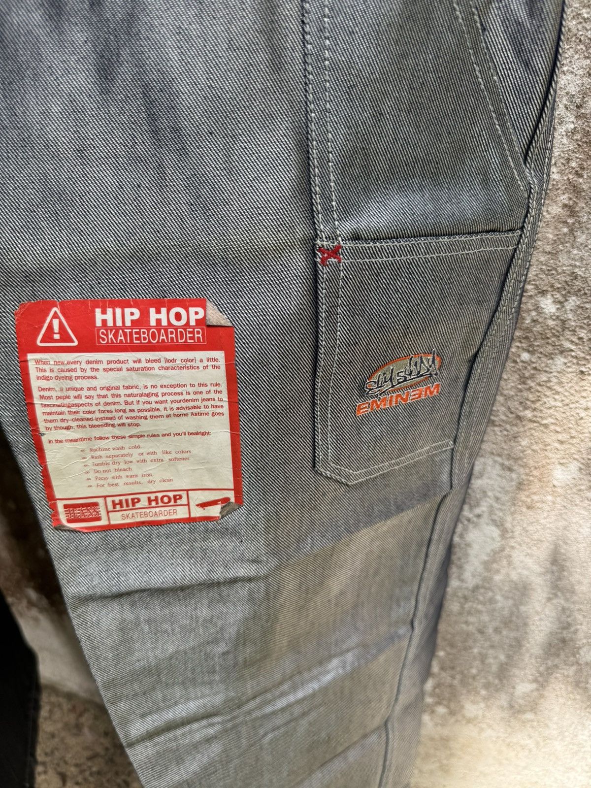 Eminem × Vintage VERY RARE🔥Vintage EMINEM HIPHOP BAGGY FLARE PANTS BOSS02 Size US 34 / EU 50 - 13 Thumbnail