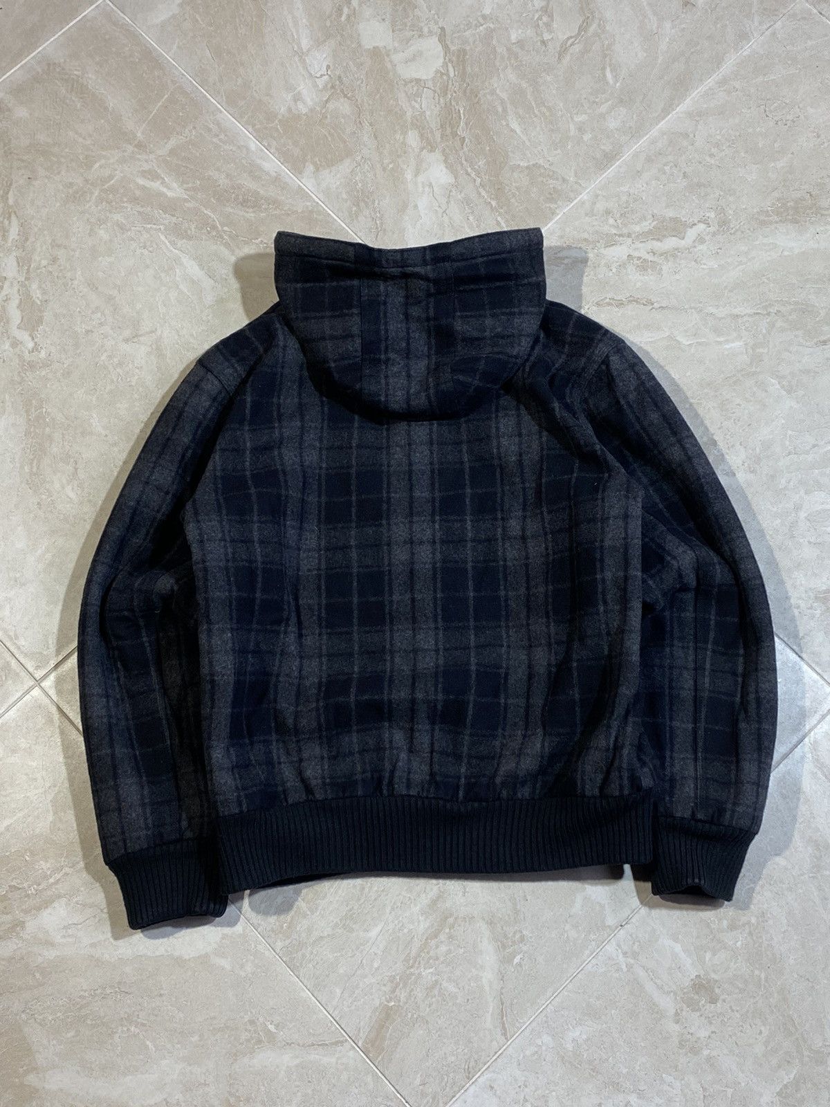 Carhartt × Vintage Vintage Carhartt Wool Checked Hooded Active Jacket Size US M / EU 48-50 / 2 - 2 Thumbnail