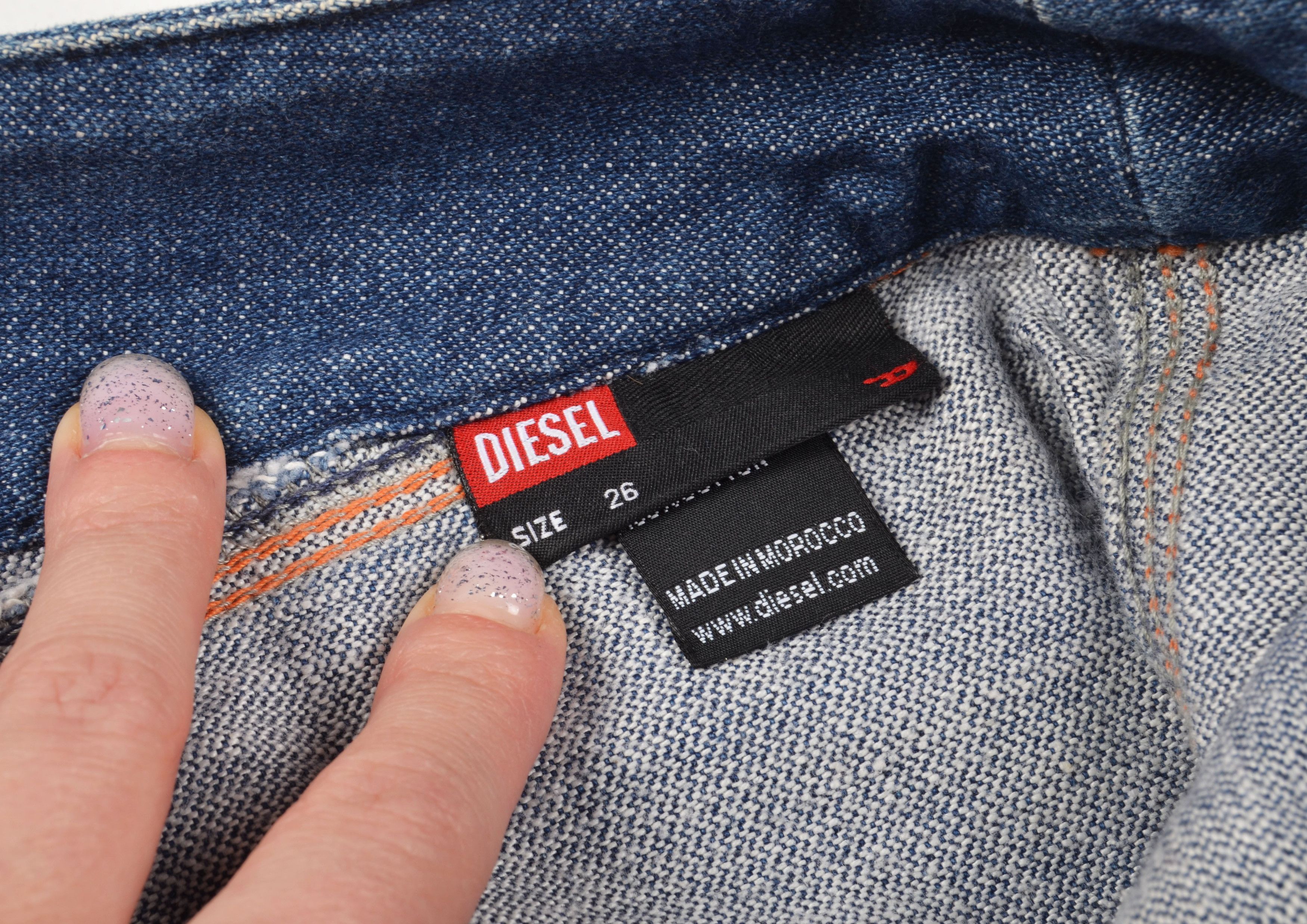 Diesel Vintage Diesel Y2K Denim Grunge Mini Skirt Size 30" / US 8 / IT 44 - 5 Thumbnail