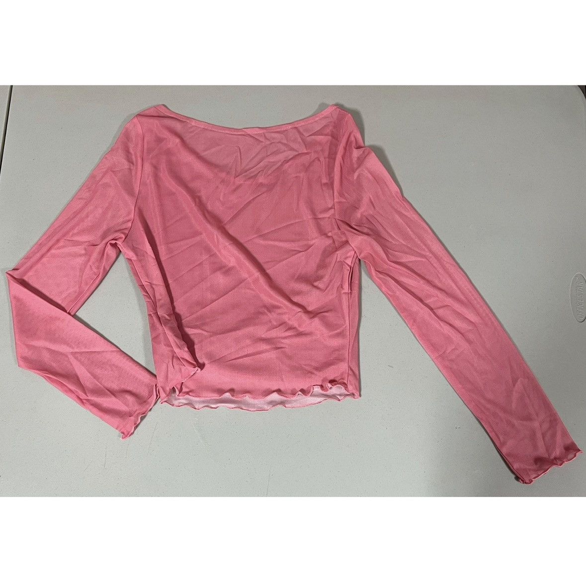 Japanese Brand Pink Butterfly Moth Fairy Mesh Shirt Top Blouse Size M 🎀✨ Size M / US 6-8 / IT 42-44 - 4 Thumbnail