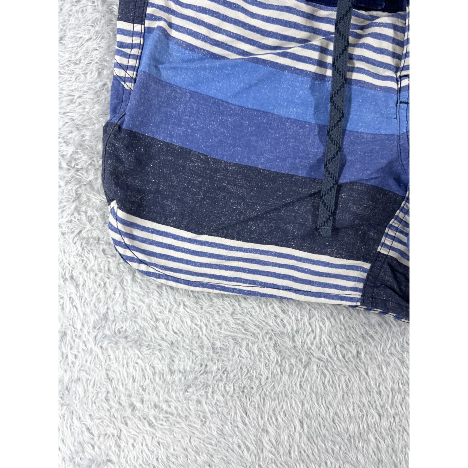Patagonia Patagonia Womens Trunks Swim Bottoms 2 Blue Stripe 5" Boardshorts Wavefarer Pockets Nylon XS? Size ONE SIZE - 3 Thumbnail