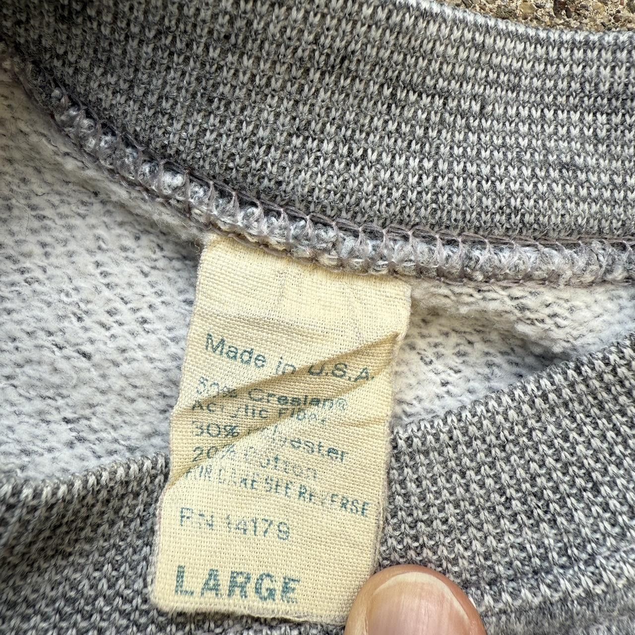 Vintage true vintage grey cornell crewneck sweatshirt collegiate Size US M / EU 48-50 / 2 - 6 Thumbnail