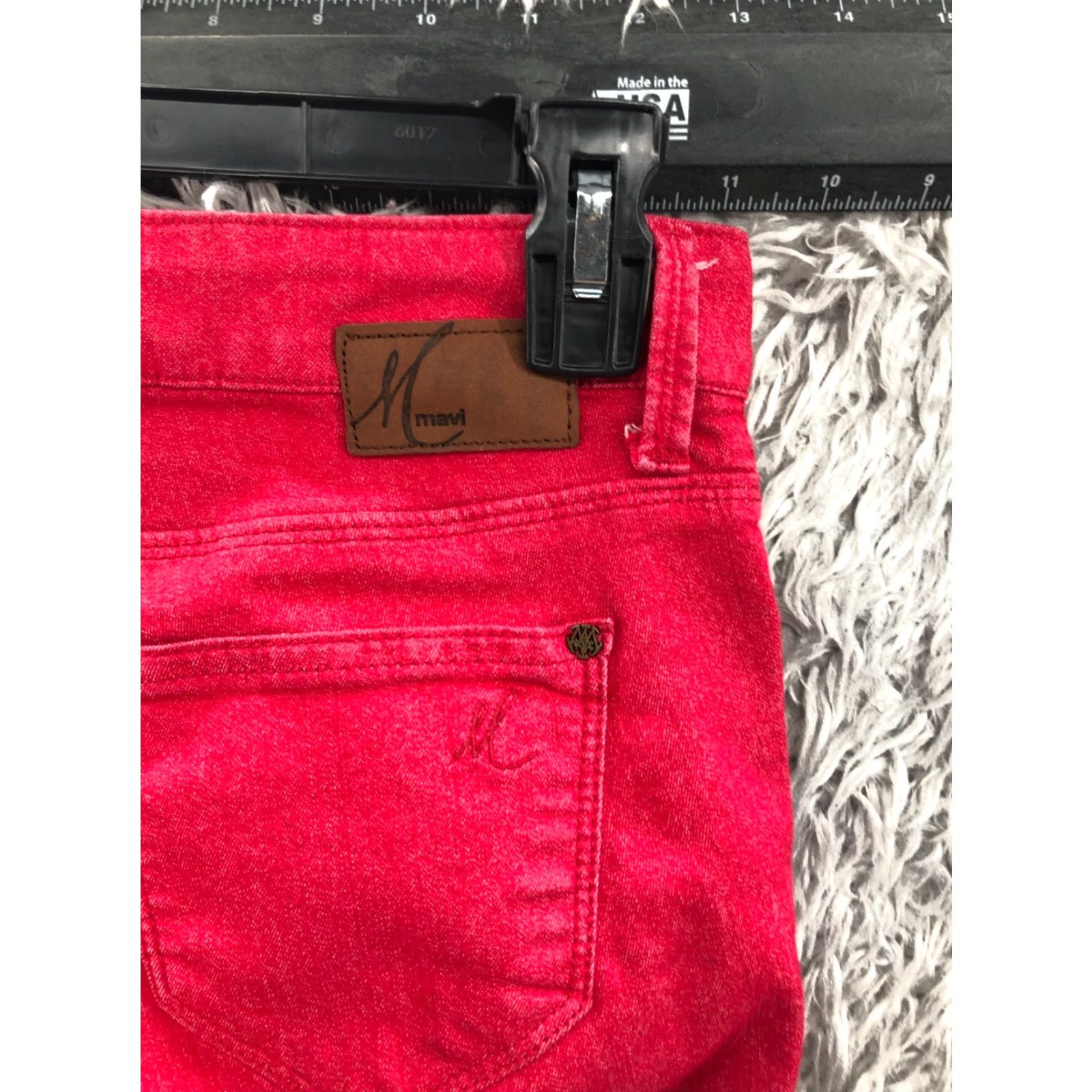 Mavi Mavi 505 Kelly Pants Womens 26 Pink Mid Rise Straight Leg Chino Knit Polyester Button Pockets Flat Front Regular Adult Womens Size 26" / US 2 / IT 38 - 7 Thumbnail