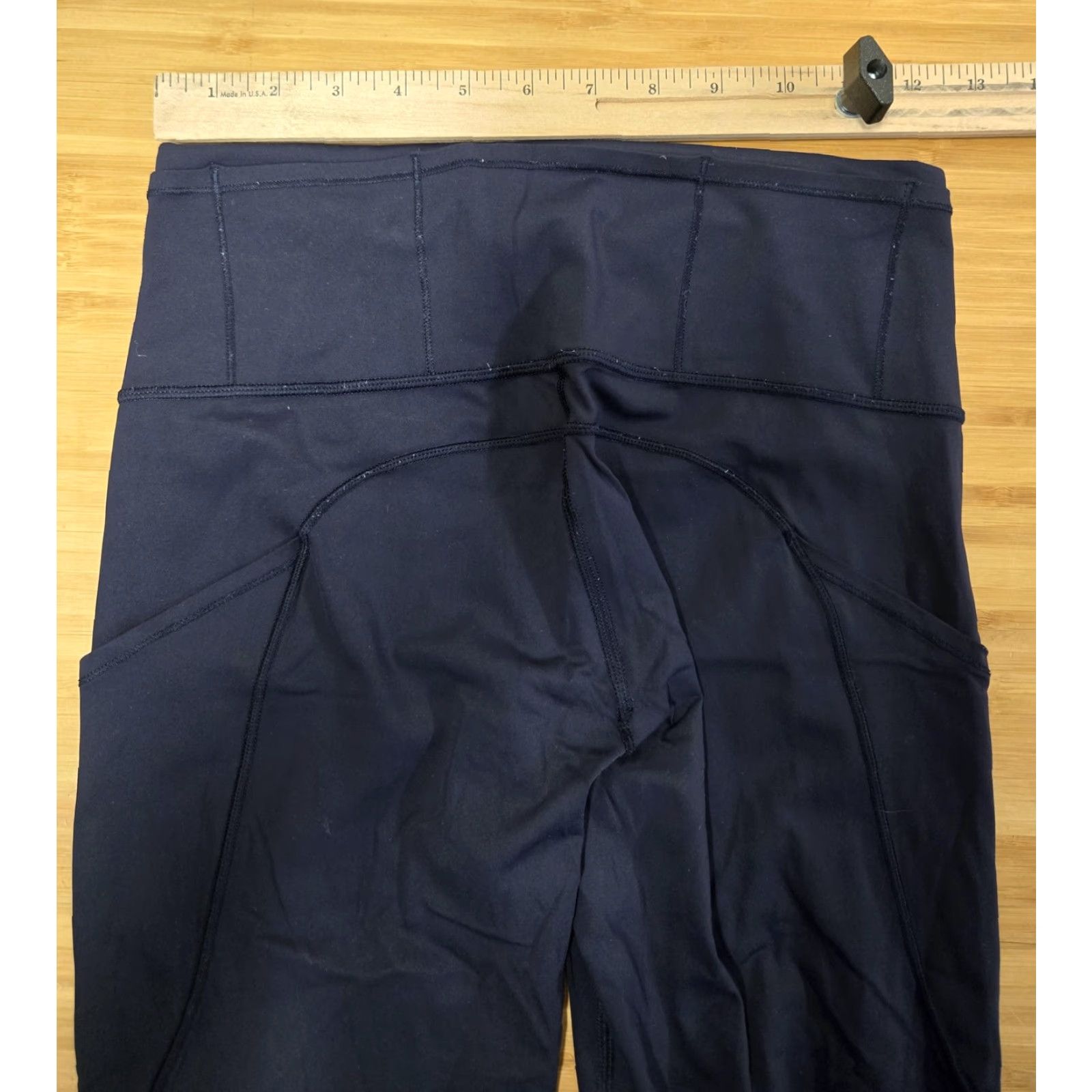 Lululemon Lululemon Fast Free Tight Womens 6 Navy Blue High Rise Leggings Pockets Size 28" / US 6 / IT 42 - 5 Thumbnail