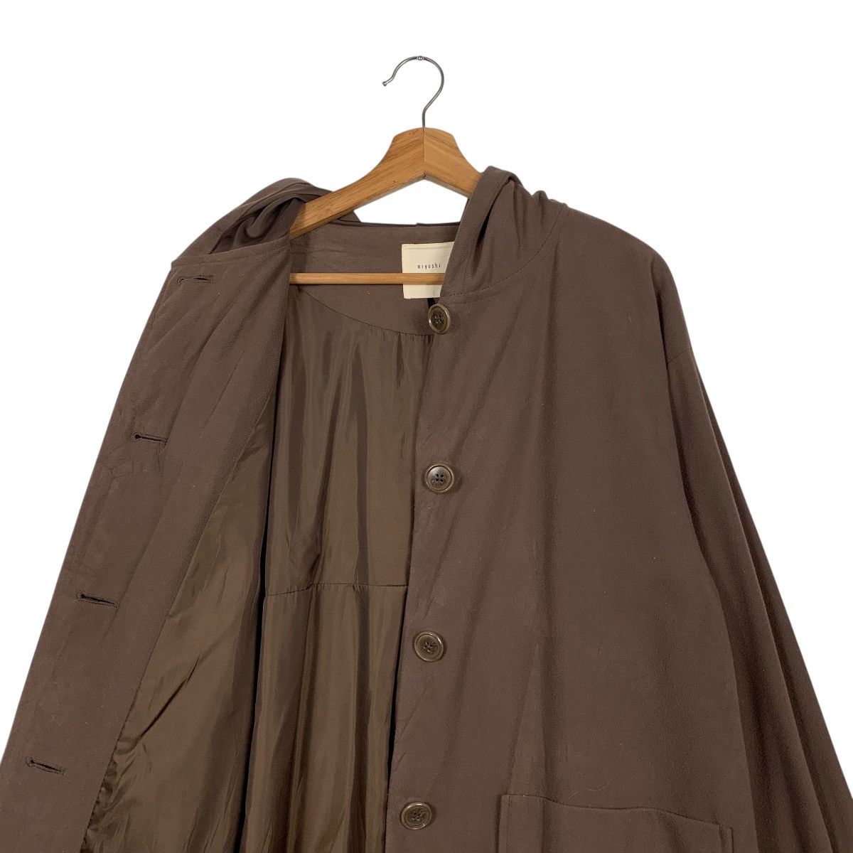 Japanese Brand Miyoshi Ehka Sopo Hooded Overcoat Size M / US 6-8 / IT 42-44 - 12 Thumbnail
