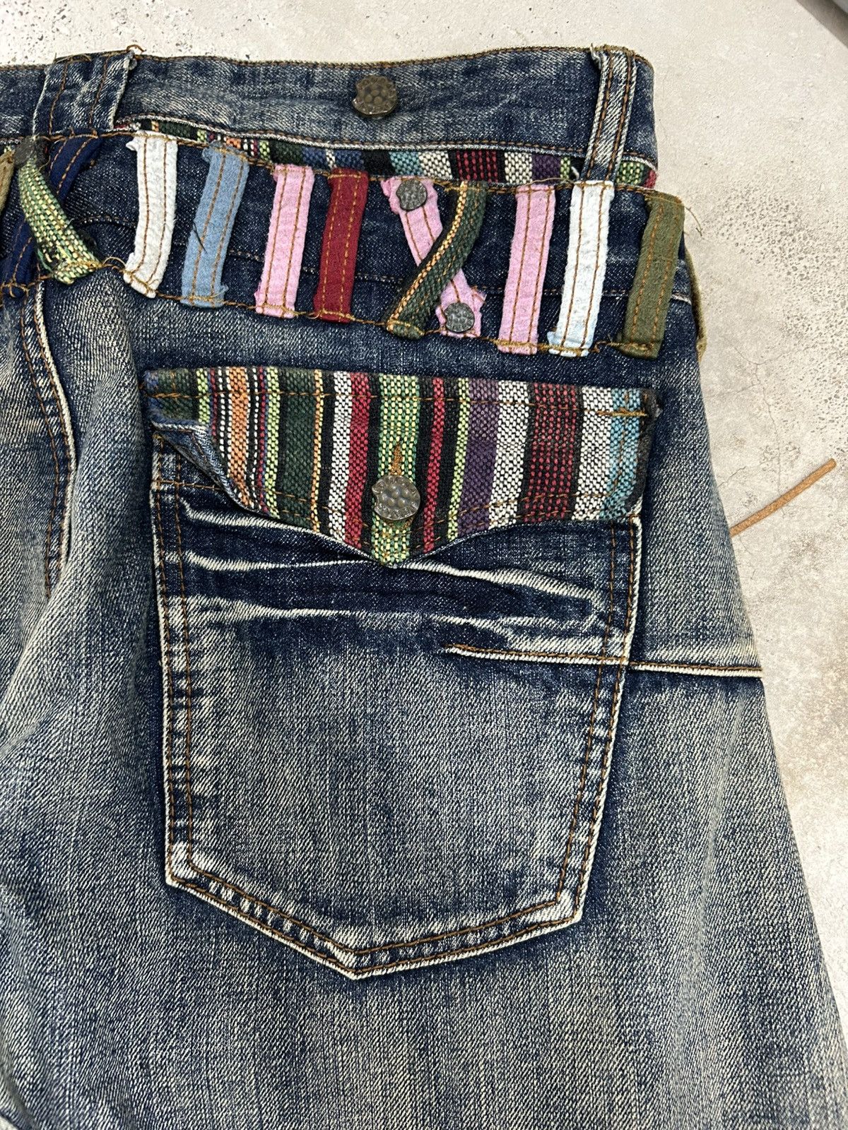 GOSTAR DE FUGA Vintage Joneaa Denim Double Waist Engineer Mud Washed Size US 31 - 20 Thumbnail