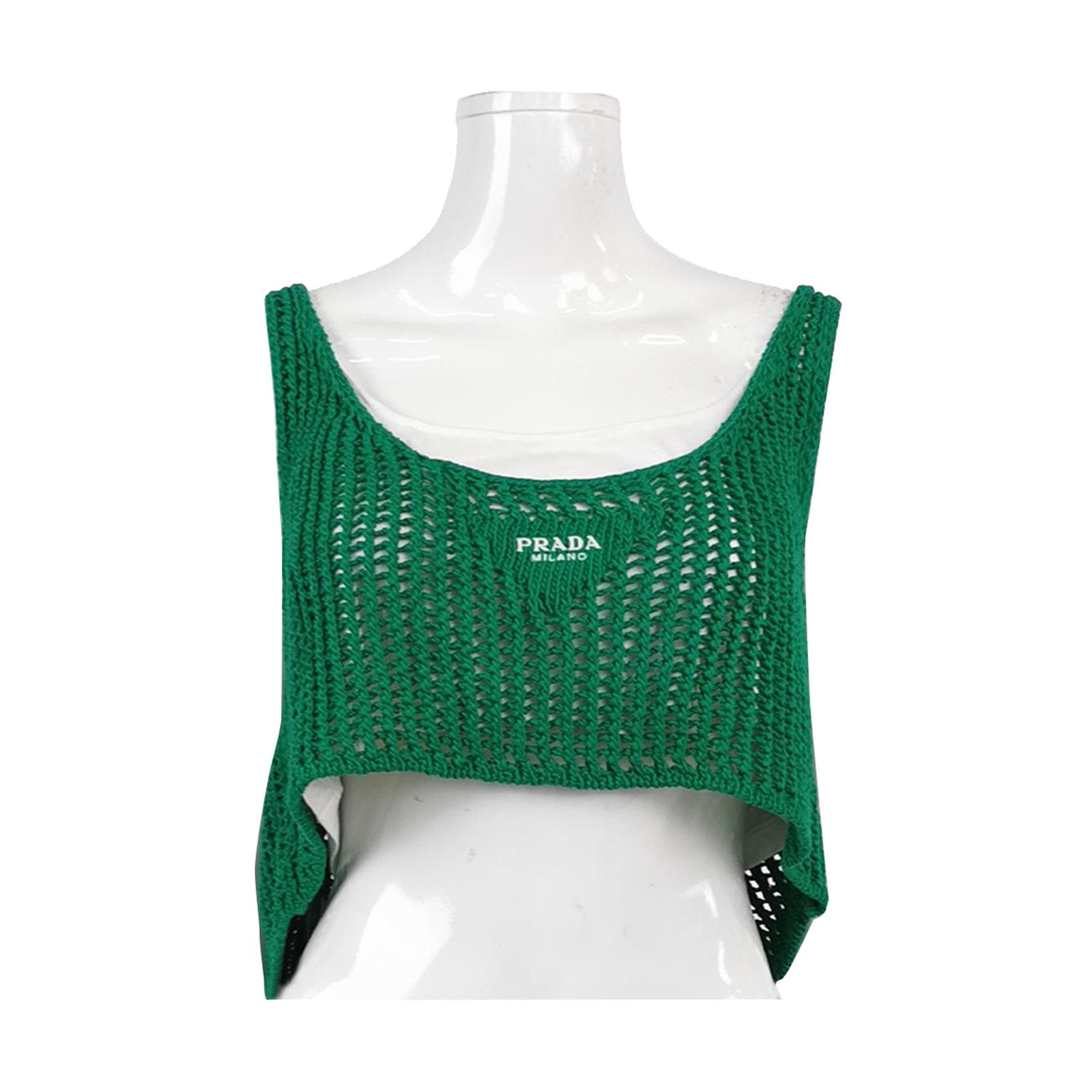 Prada Prada Crocheted Knit Tank Top Size 40 Size S / US 4 / IT 40 - 1 Thumbnail