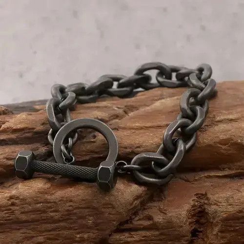 Jewelry Black Chain Bracelets, Men's
