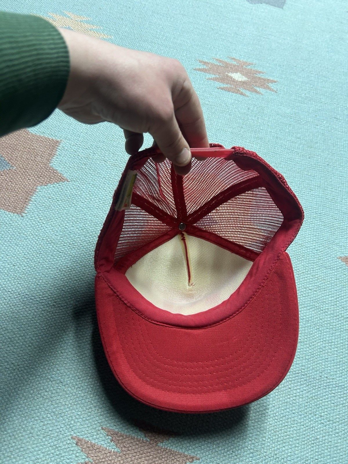 Vintage Vtg trucker hat mesh Johnston contracting inc JCI Michigan Size ONE SIZE - 5 Thumbnail