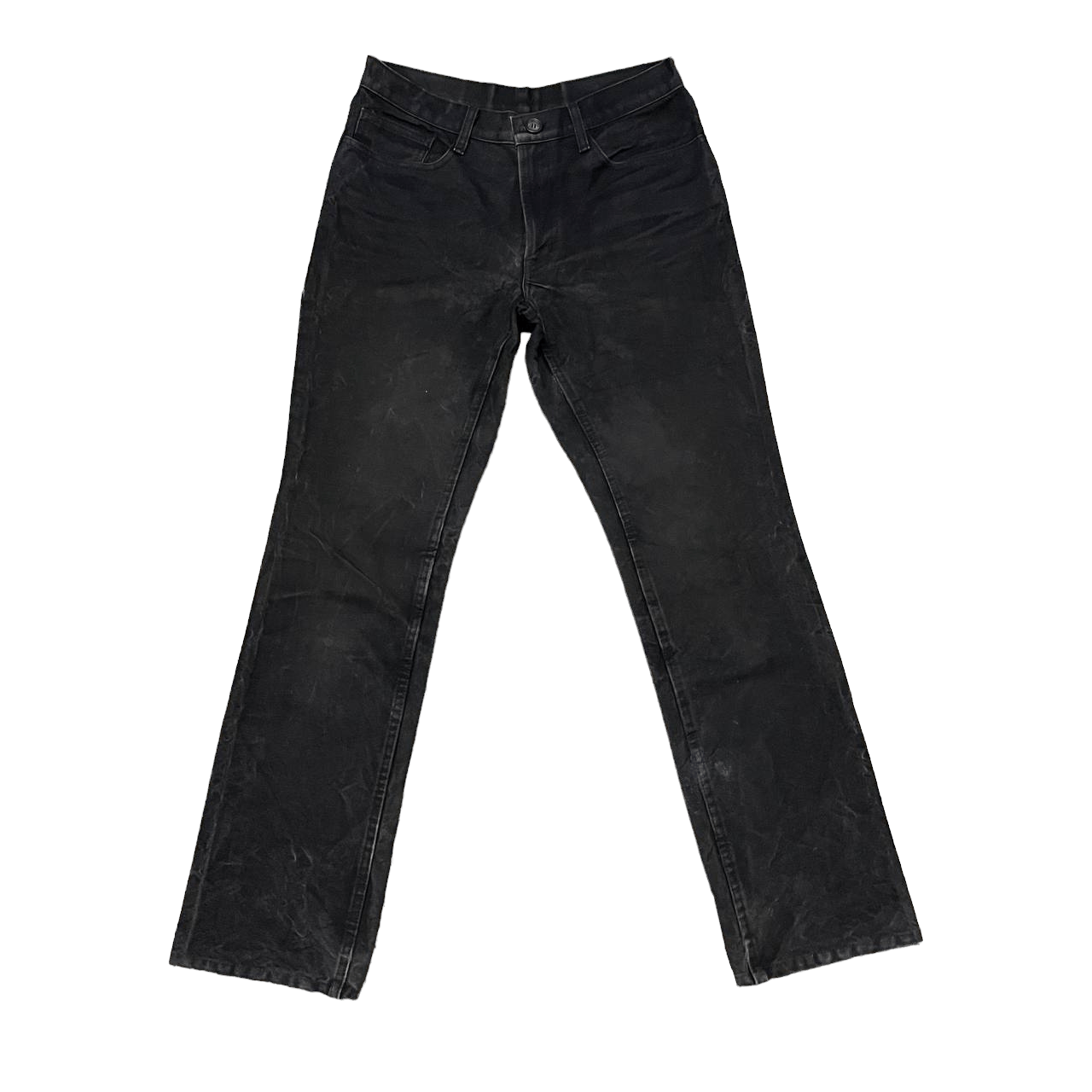 image of Adam Et Rope Heavyweight Denim Straight Cut Jeans in Black, Men's (Size 30)