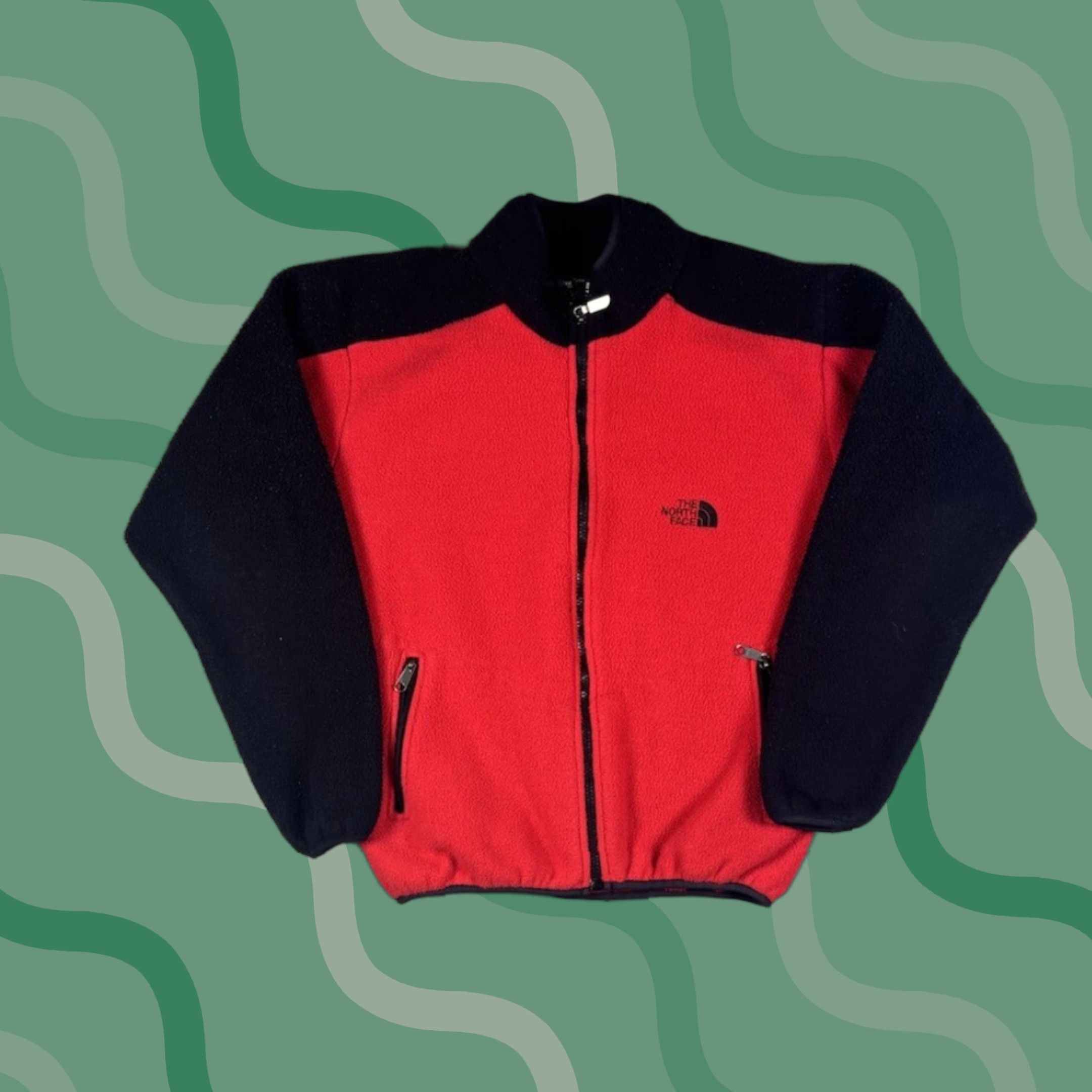 The North Face VINTAGE The North Face Jacket Womens Full Zip Fleece 90s Red M Mid-Length Size M / US 6-8 / IT 42-44 - 1 Thumbnail