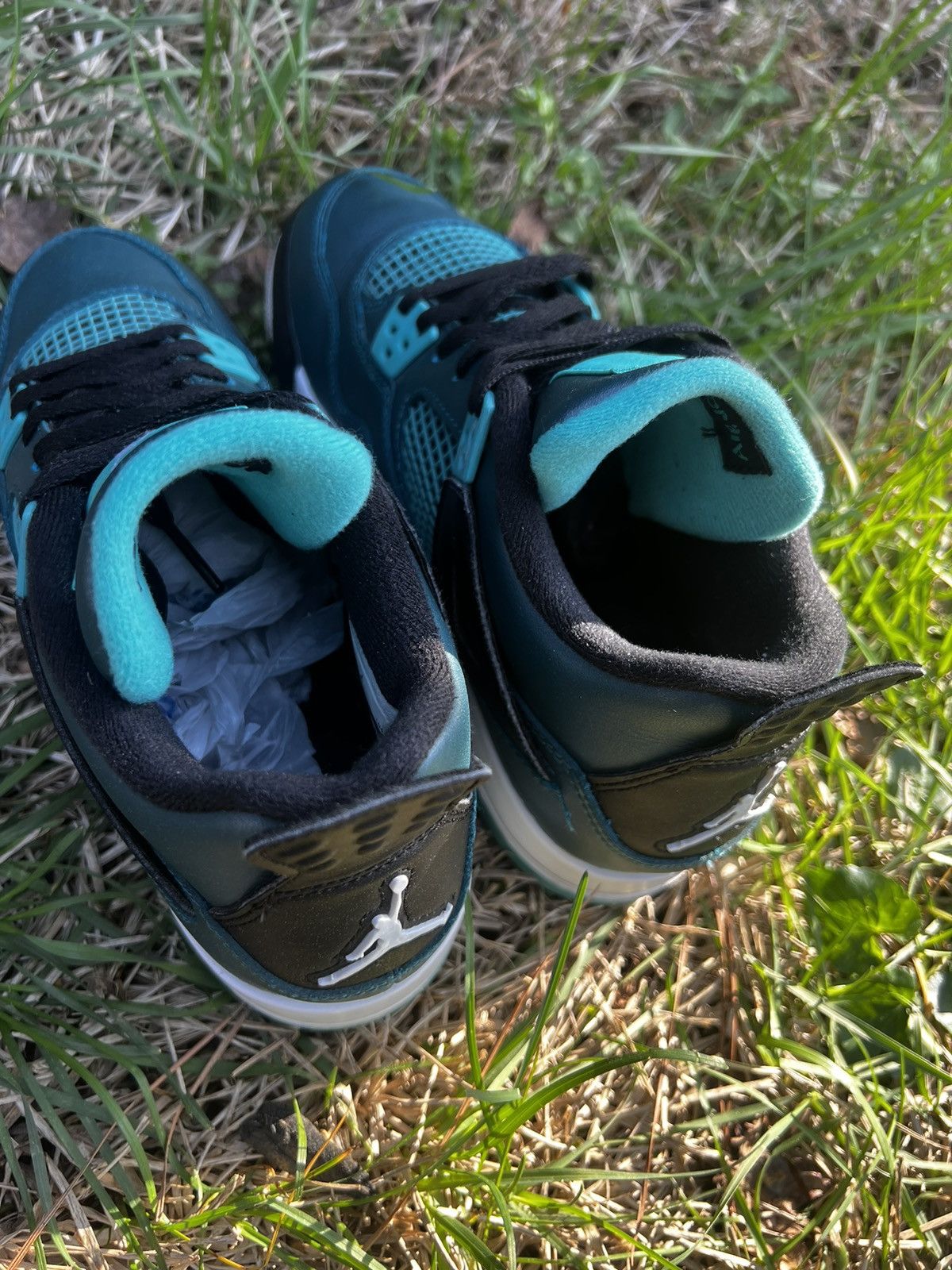 Jordan Brand CLEAN Air Jordan 4 Retro Teal 2015 Size 6.5 Mens shoes Size US 6.5 / EU 39-40 - 7 Thumbnail