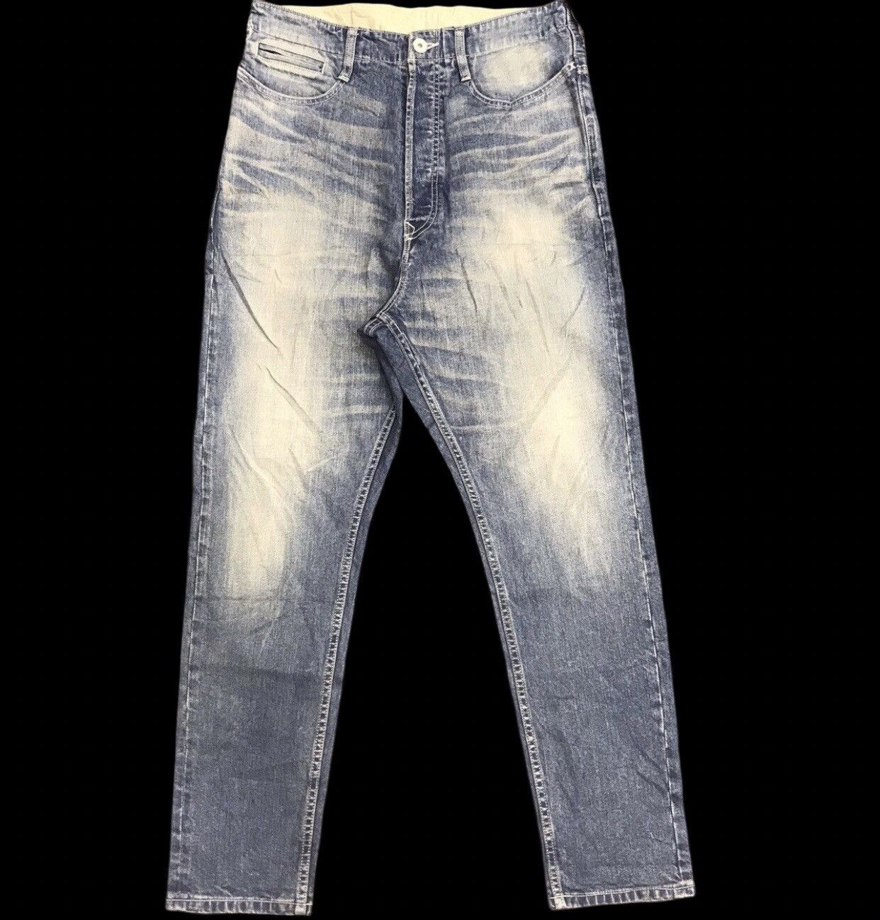 Designer × Japanese Brand NATAL STUDIO Dropped Crotch Jeans Size US 32 / EU 48 - 2 Thumbnail