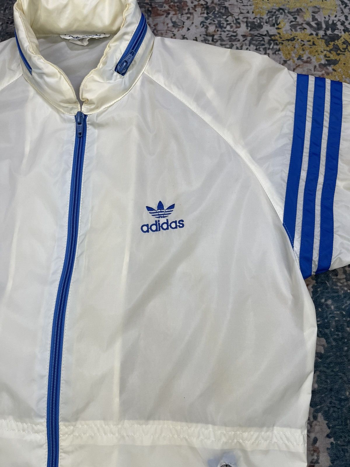 Adidas Vtg 80s Adidas Trefoil Lightweight Running Jacket Size US S / EU 44-46 / 1 - 6 Thumbnail