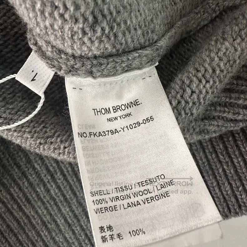 Thom Browne Thom Browne Grey Knit Cardigan Size US S / EU 44-46 / 1 - 3 Thumbnail