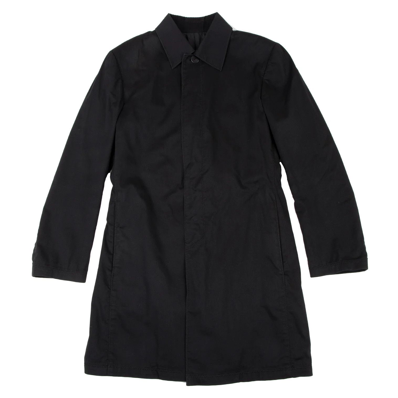 Jean Paul Gaultier Cotton Nylon Stitch Design Coat in Black Size 46 Size US S / EU 44-46 / 1 - 1 Thumbnail