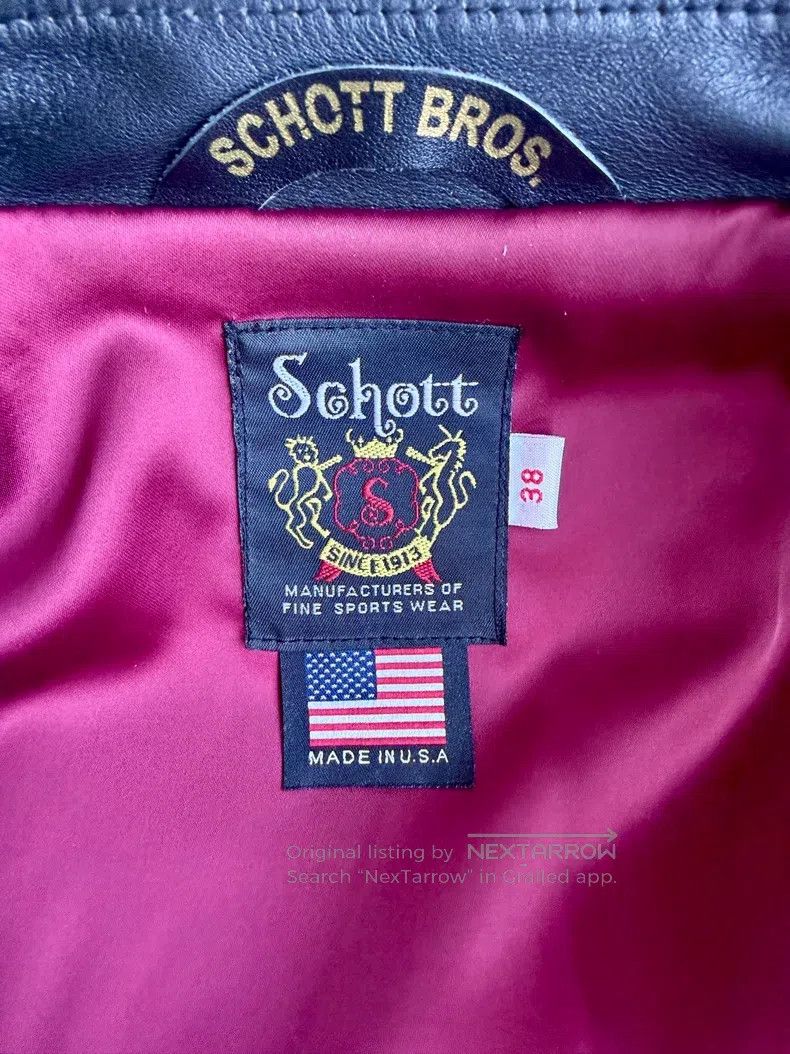 Schott Schott 641 limited edition leather jacket Size US L / EU 52-54 / 3 - 7 Thumbnail