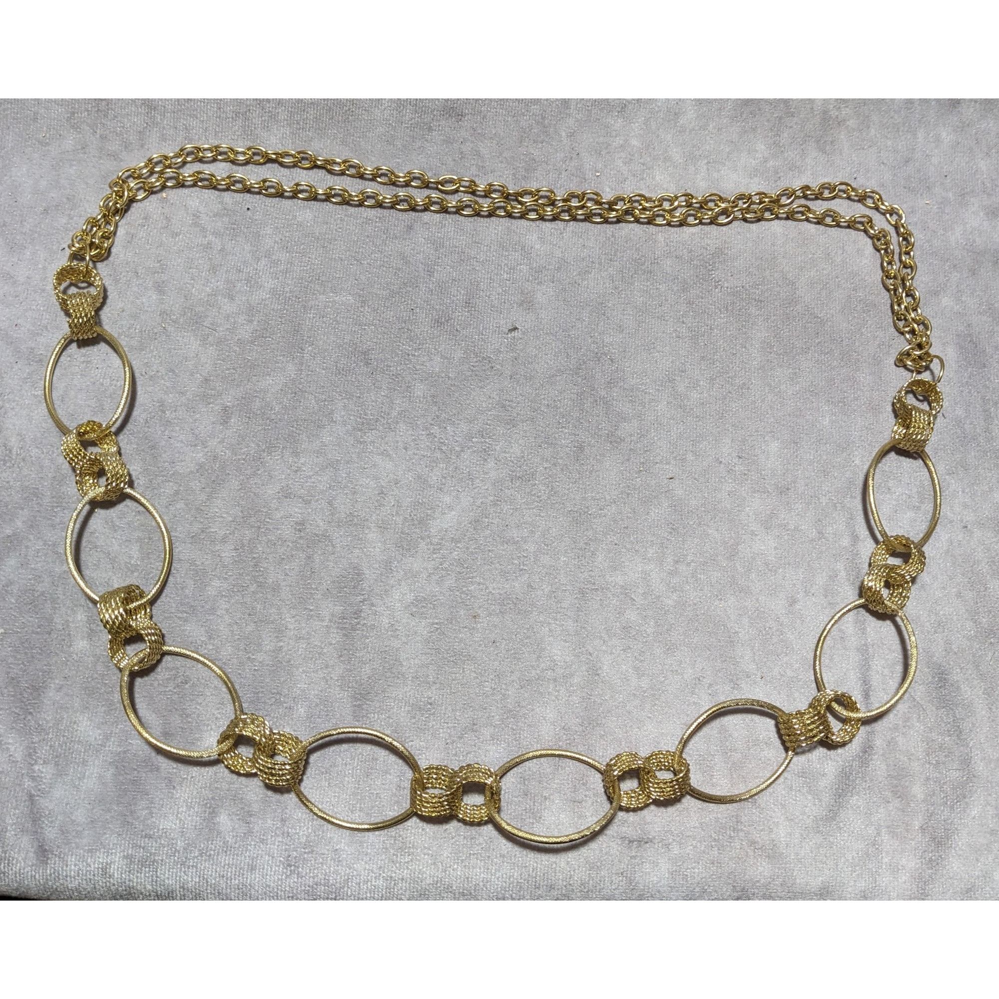 Other Gold Ring Decorative Chain Link Necklace Size ONE SIZE - 6 Thumbnail