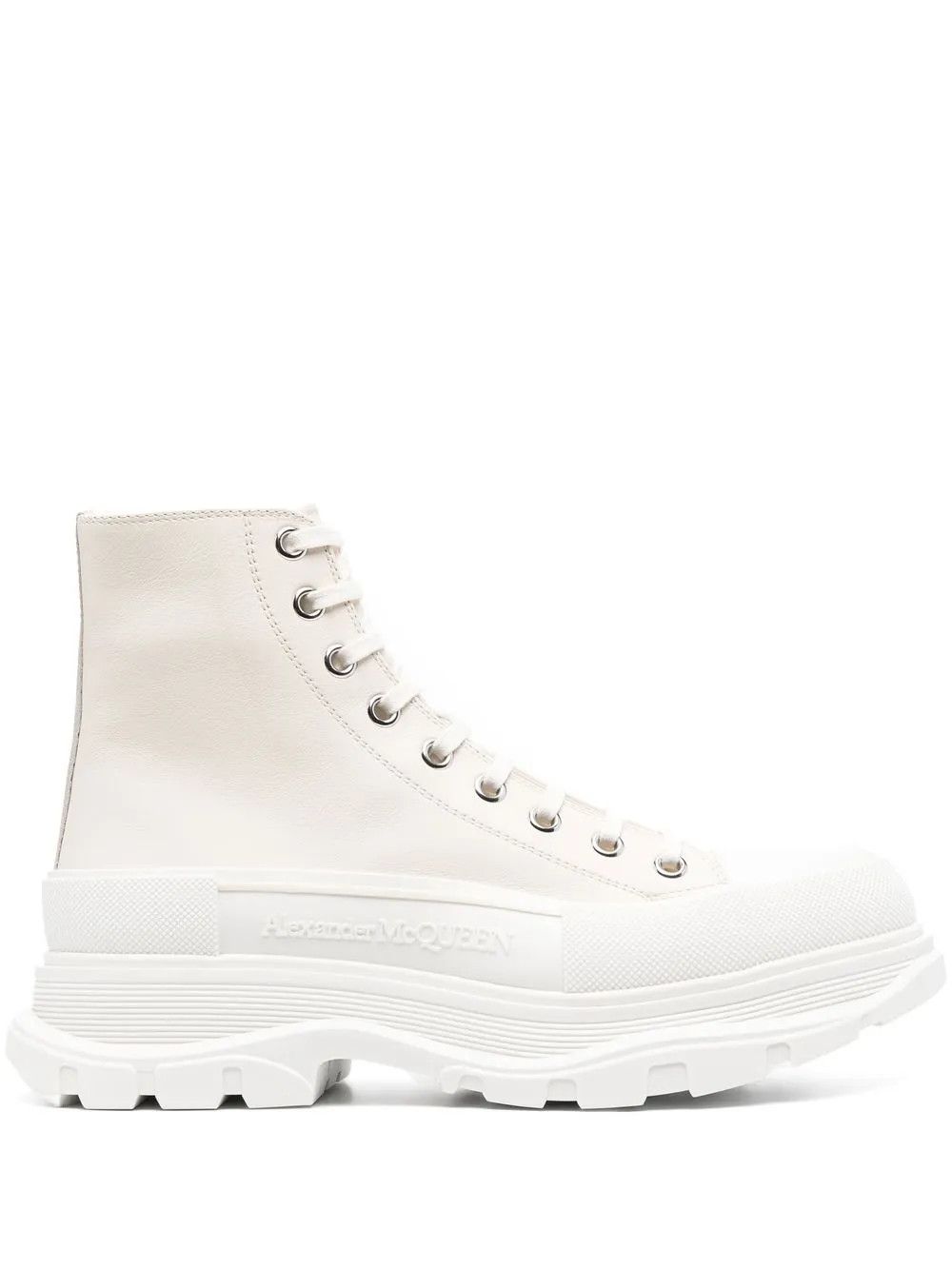 Alexander McQueen o1w1db10725 Tread Slick Boot in White Size US 12.5 / EU 45-46 - 1 Thumbnail