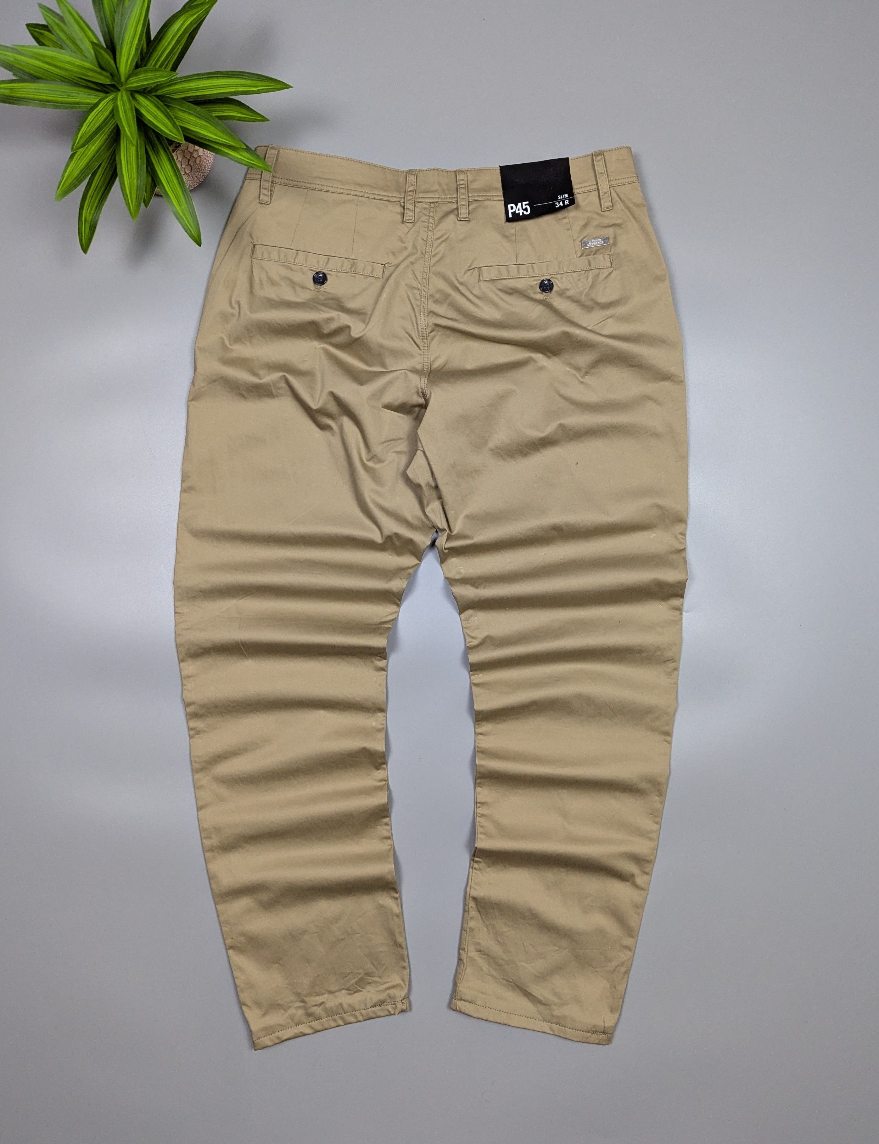 Armani Exchange New Armani Exchange Men's Slim Fit Chinos Beige Pants Size US 34 / EU 50 - 12 Thumbnail