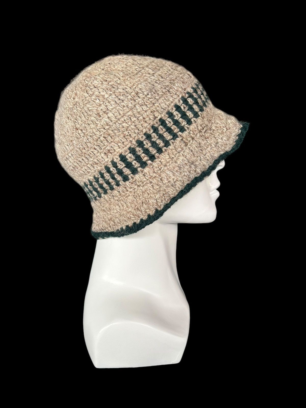 Japanese Brand × Kapital × Vintage Crochet Knitted handmade Hats Rare ☠️☠️ Size ONE SIZE - 2 Thumbnail