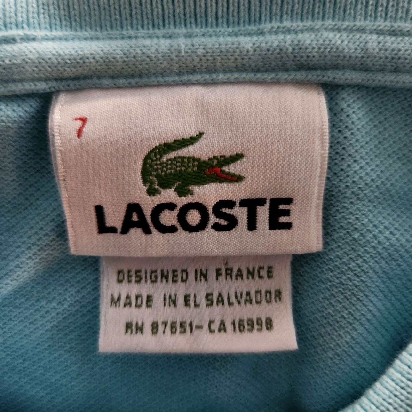 Lacoste Lacoste Polo Shirt Men's Size 7 Light Blue Logo Collar Short Sleeve Regular Size US M / EU 48-50 / 2 - 4 Thumbnail