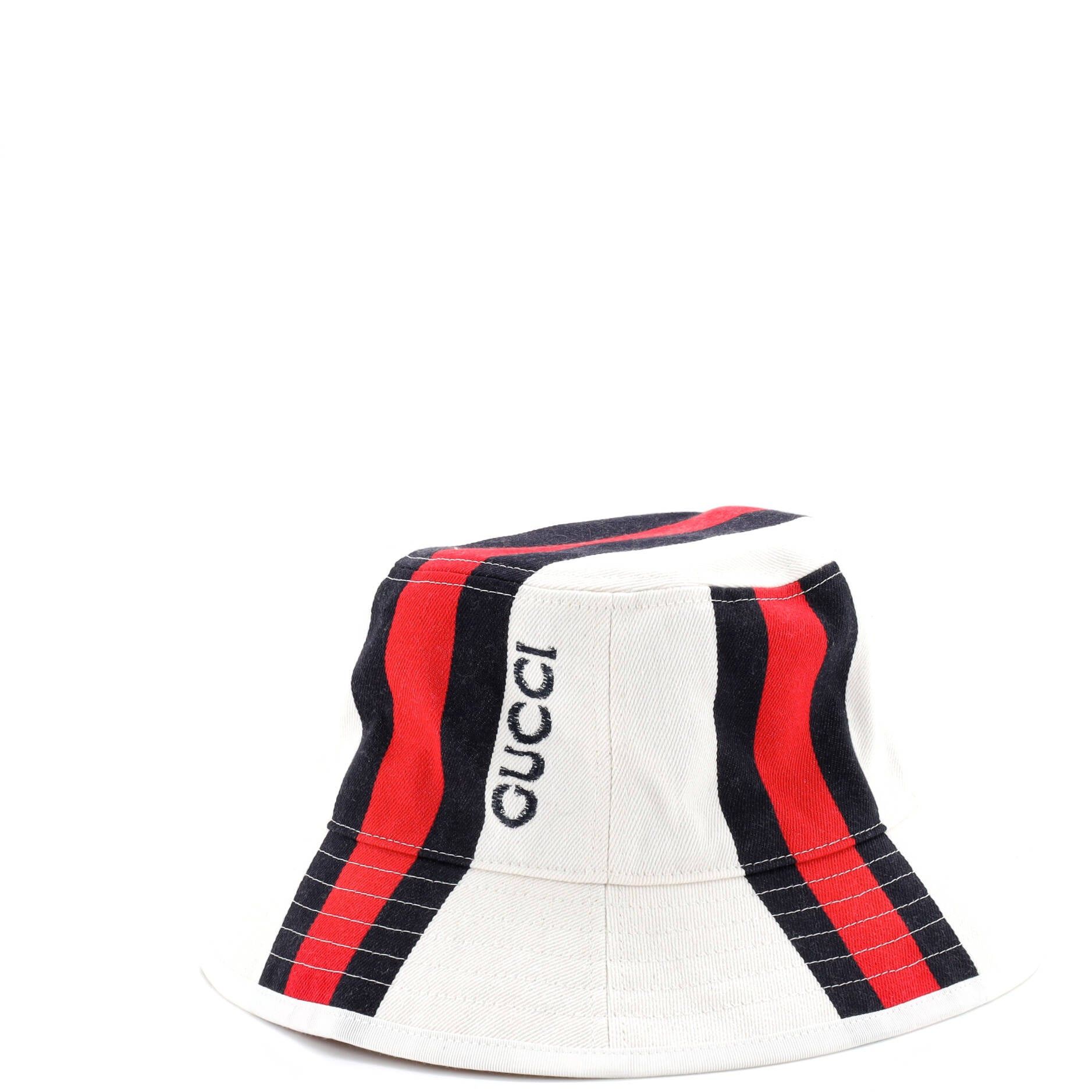 Gucci Web Bucket Hat Size ONE SIZE - 1 Thumbnail